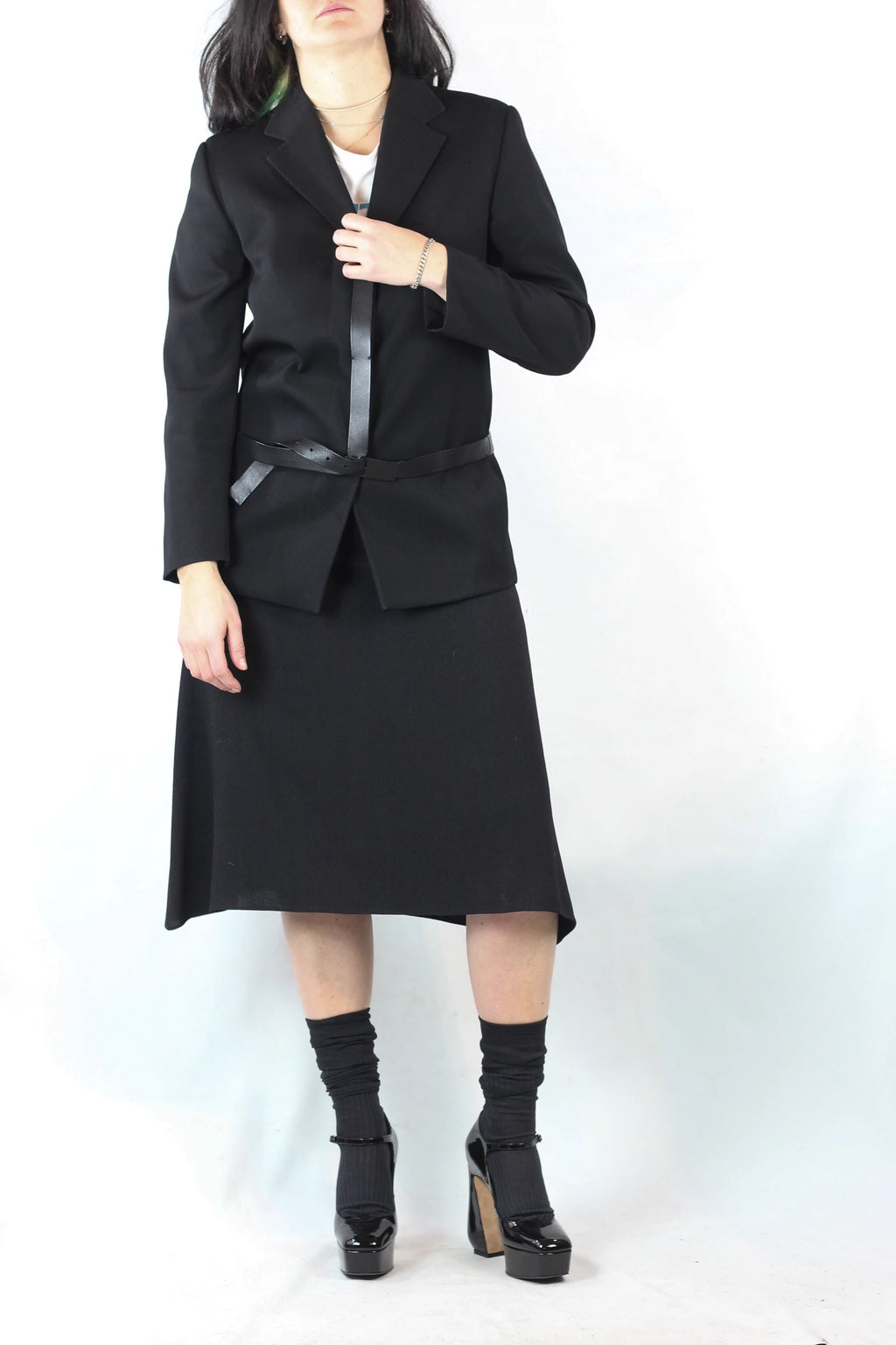 Black Straight-Fit Blazer
