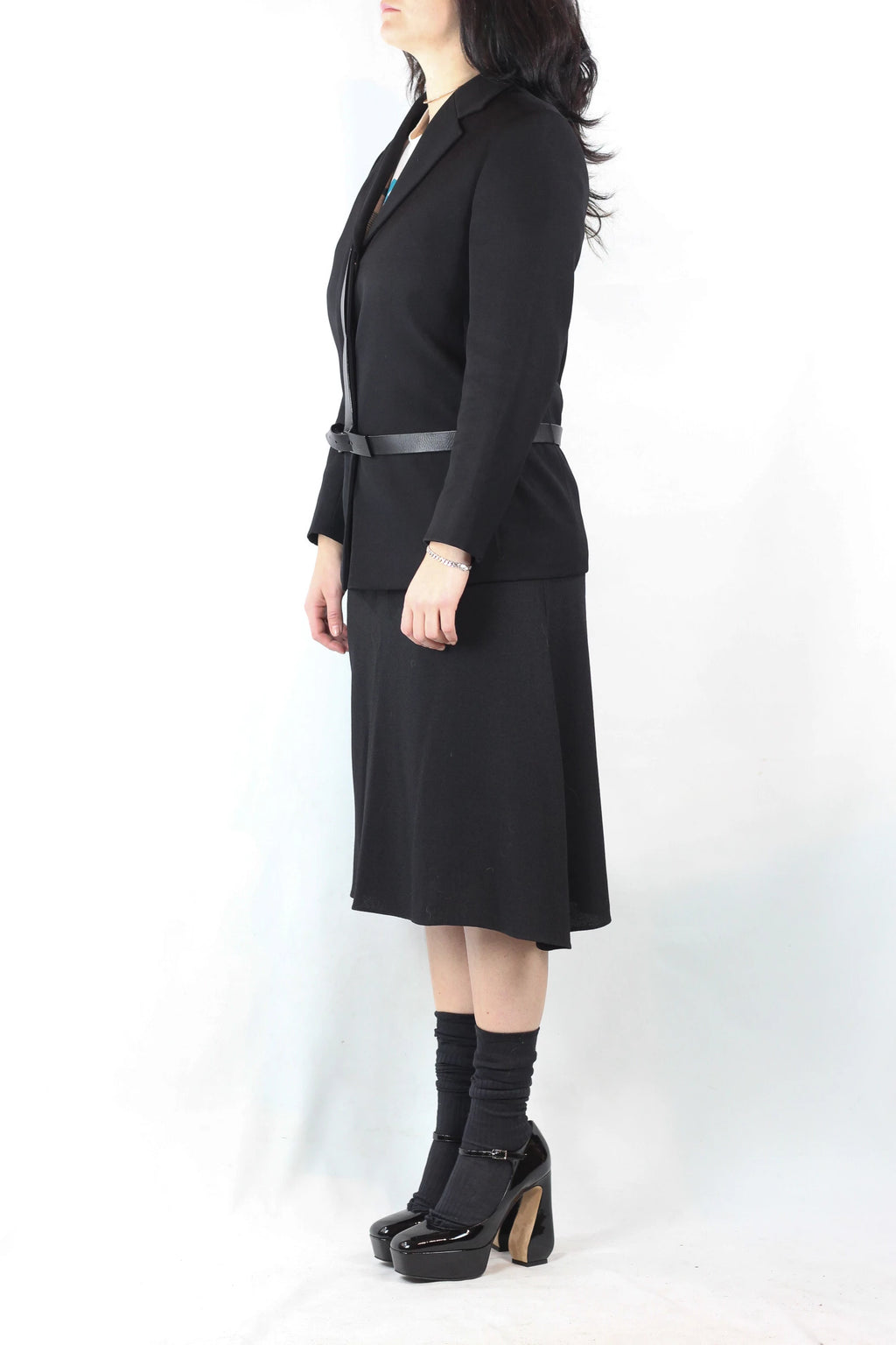 Black Straight-Fit Blazer