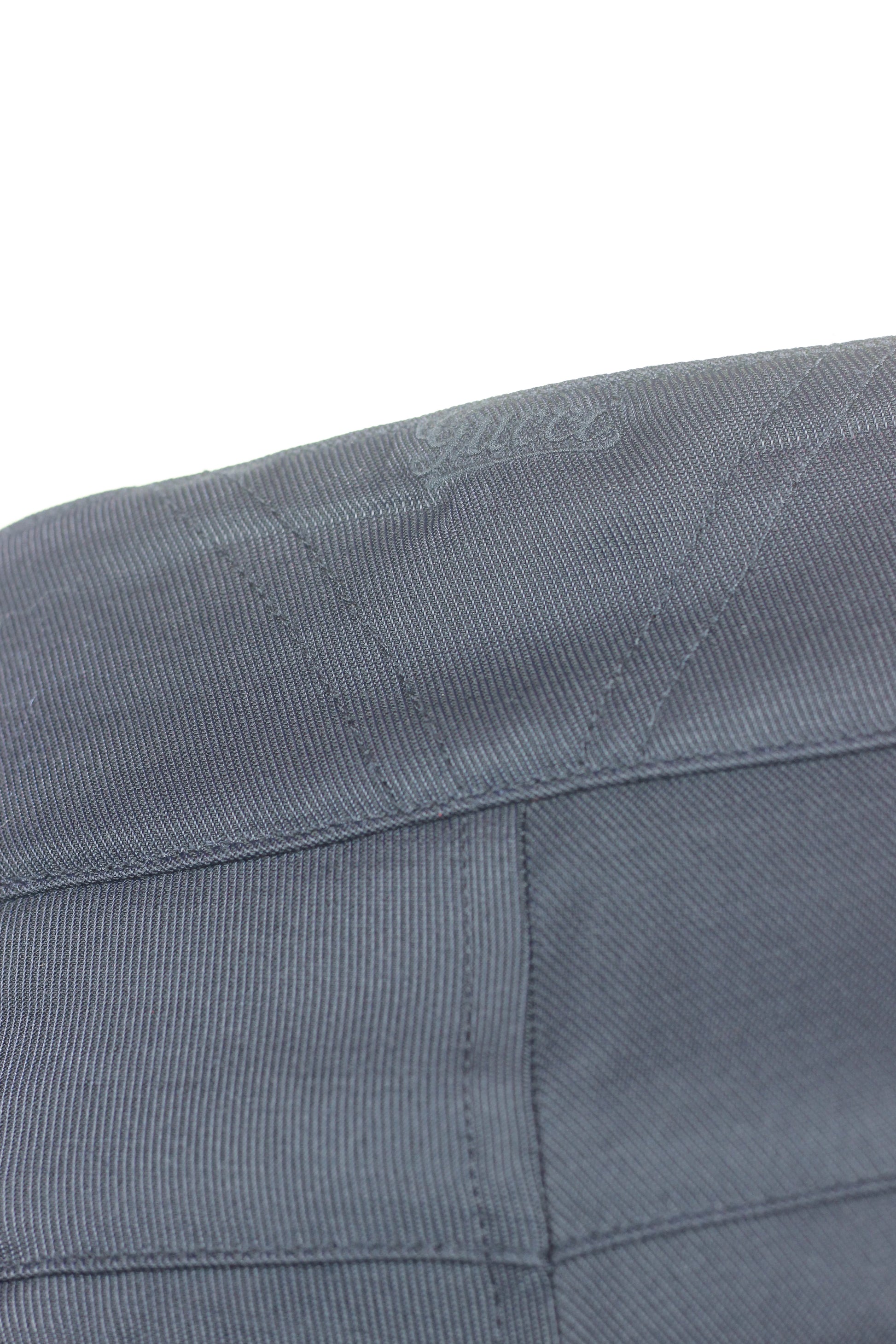 Blue Technical Fabric Trousers with Side Buckle Detail