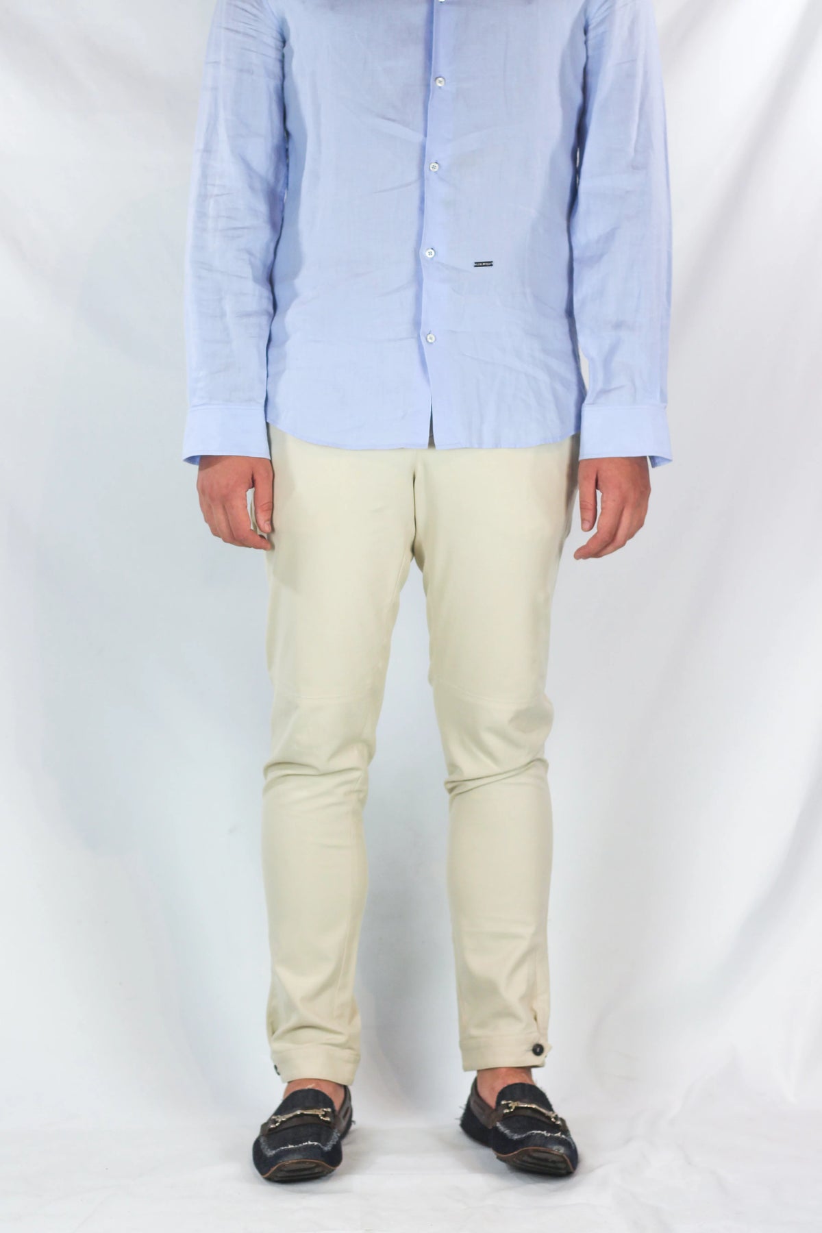 Slim-Fit Stretch Twill Trousers