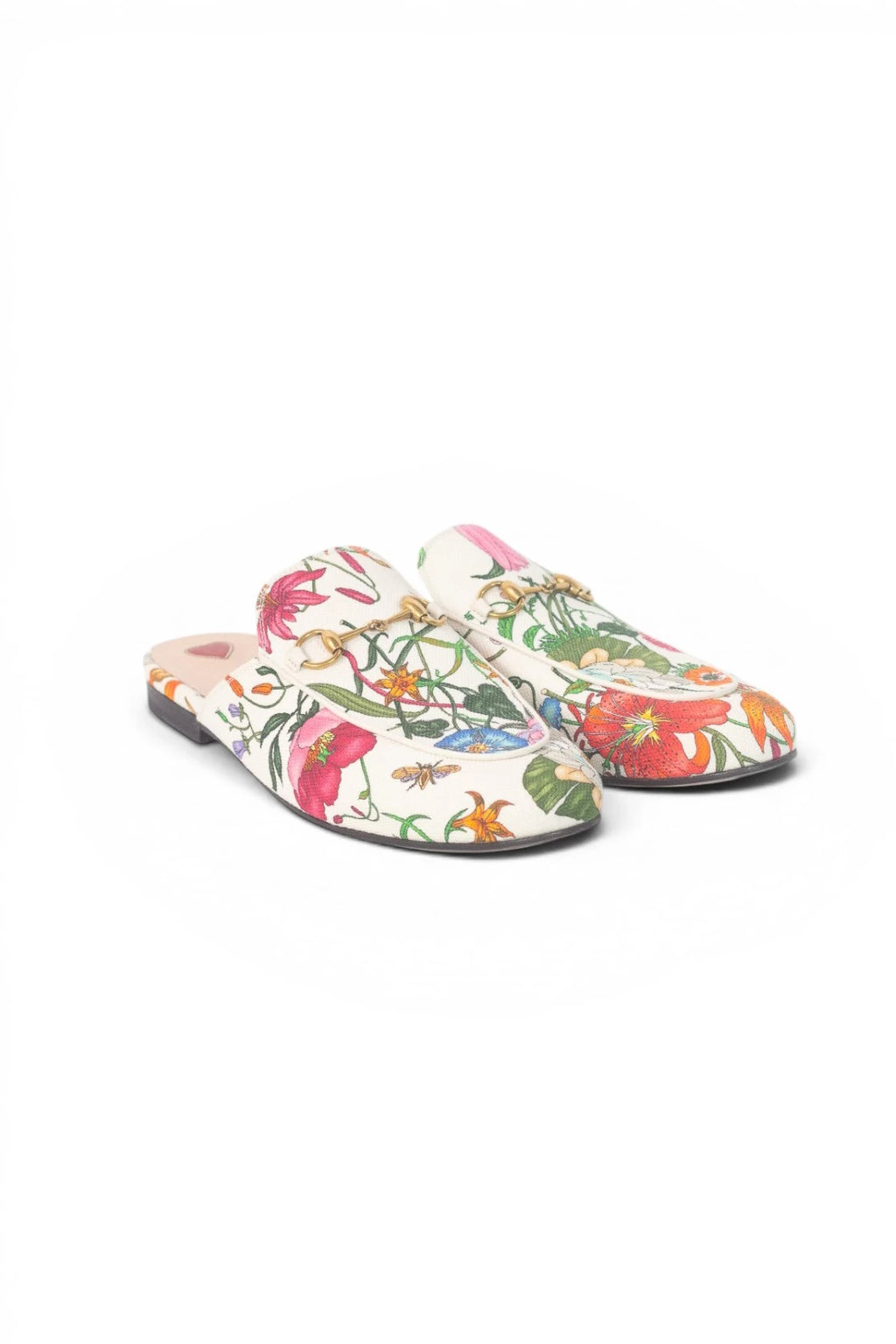 Canvas Flora Princeton Slip-On Mules