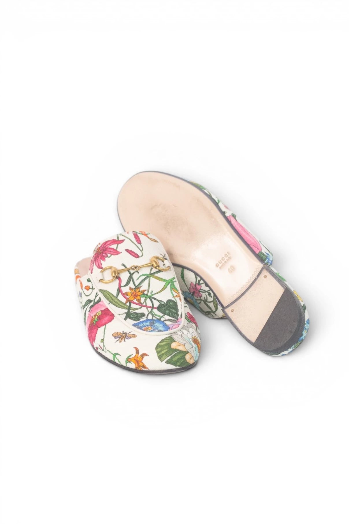 Canvas Flora Princeton Slip-On Mules