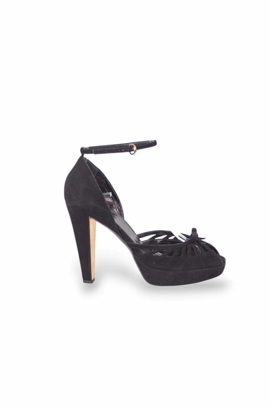 Platform sandals in suede