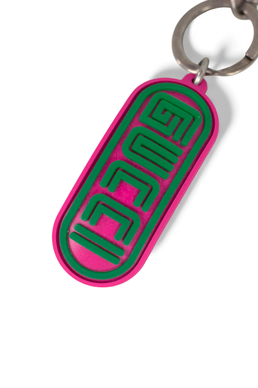 Silicone logo keychain