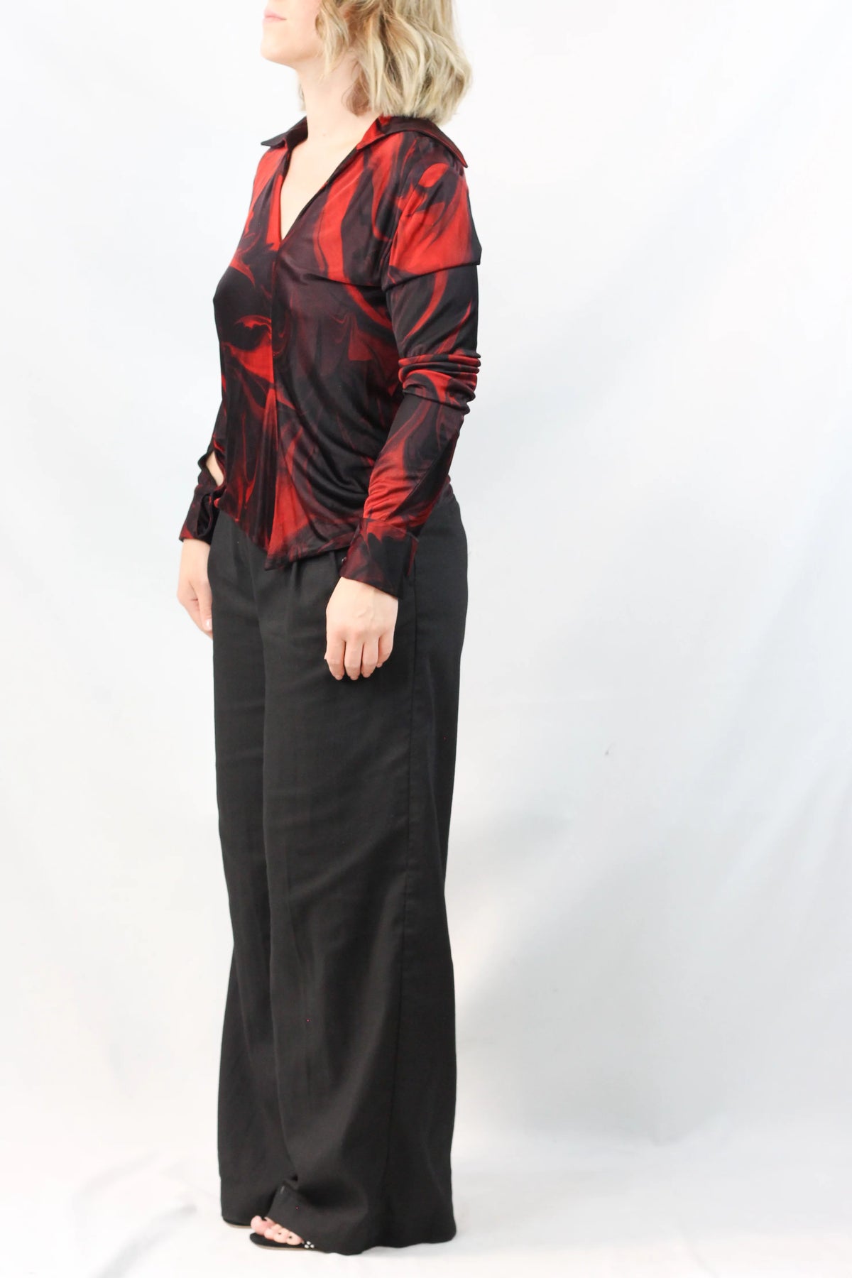 Lava Print Silk Shirt SS2001