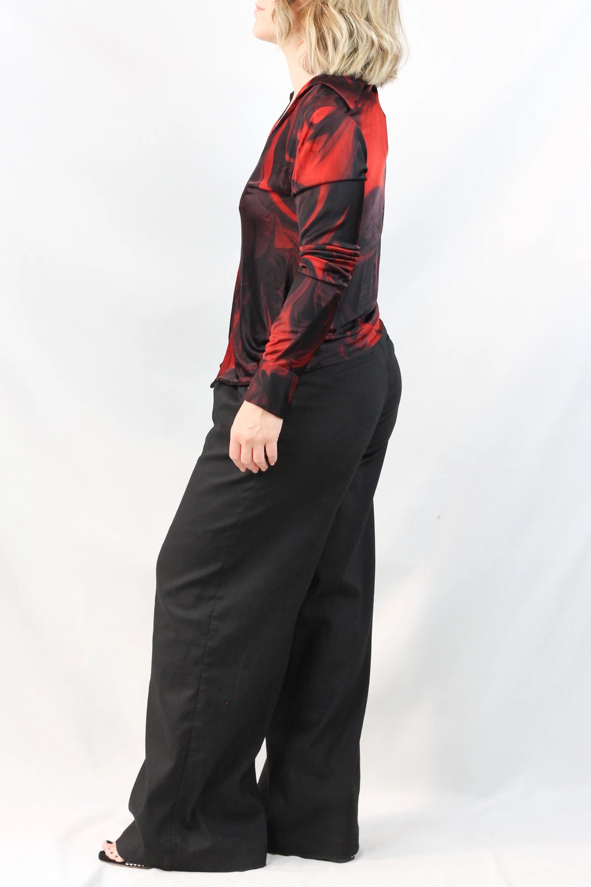Lava Print Silk Shirt SS2001