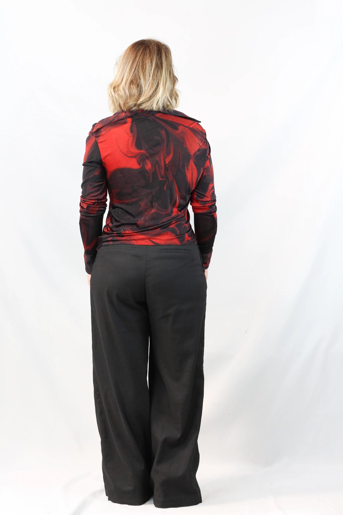 Lava Print Silk Shirt SS2001