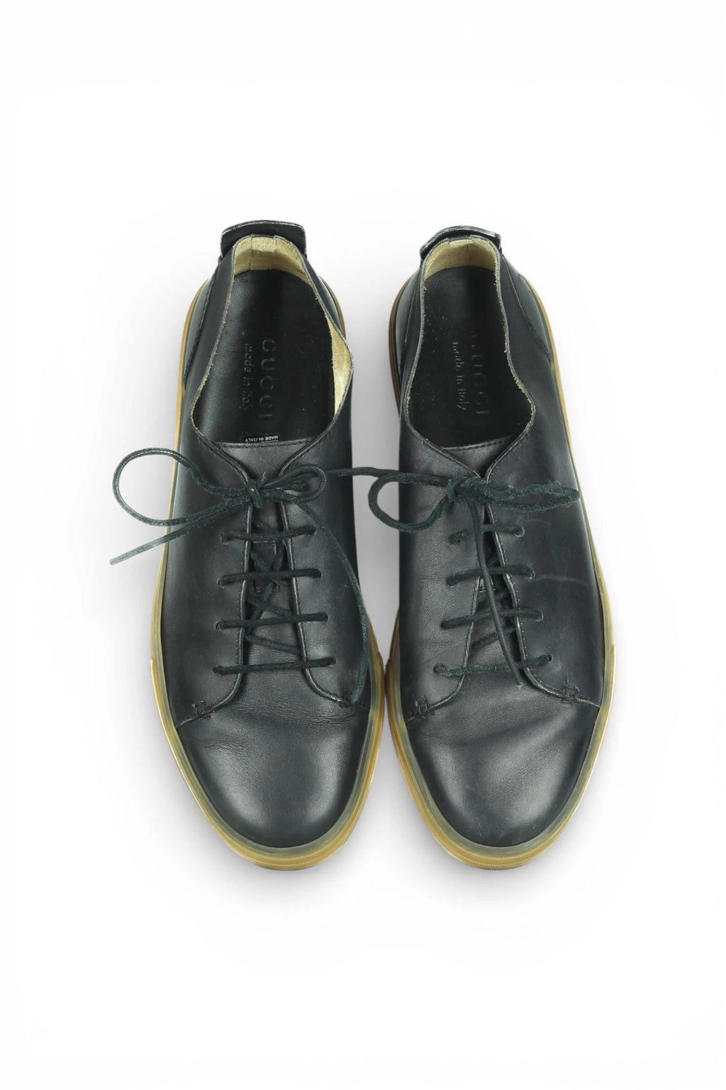 Dark Blue Leather Sneakers