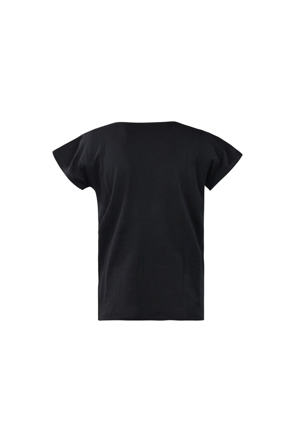 Leather Cap-Sleeve Top