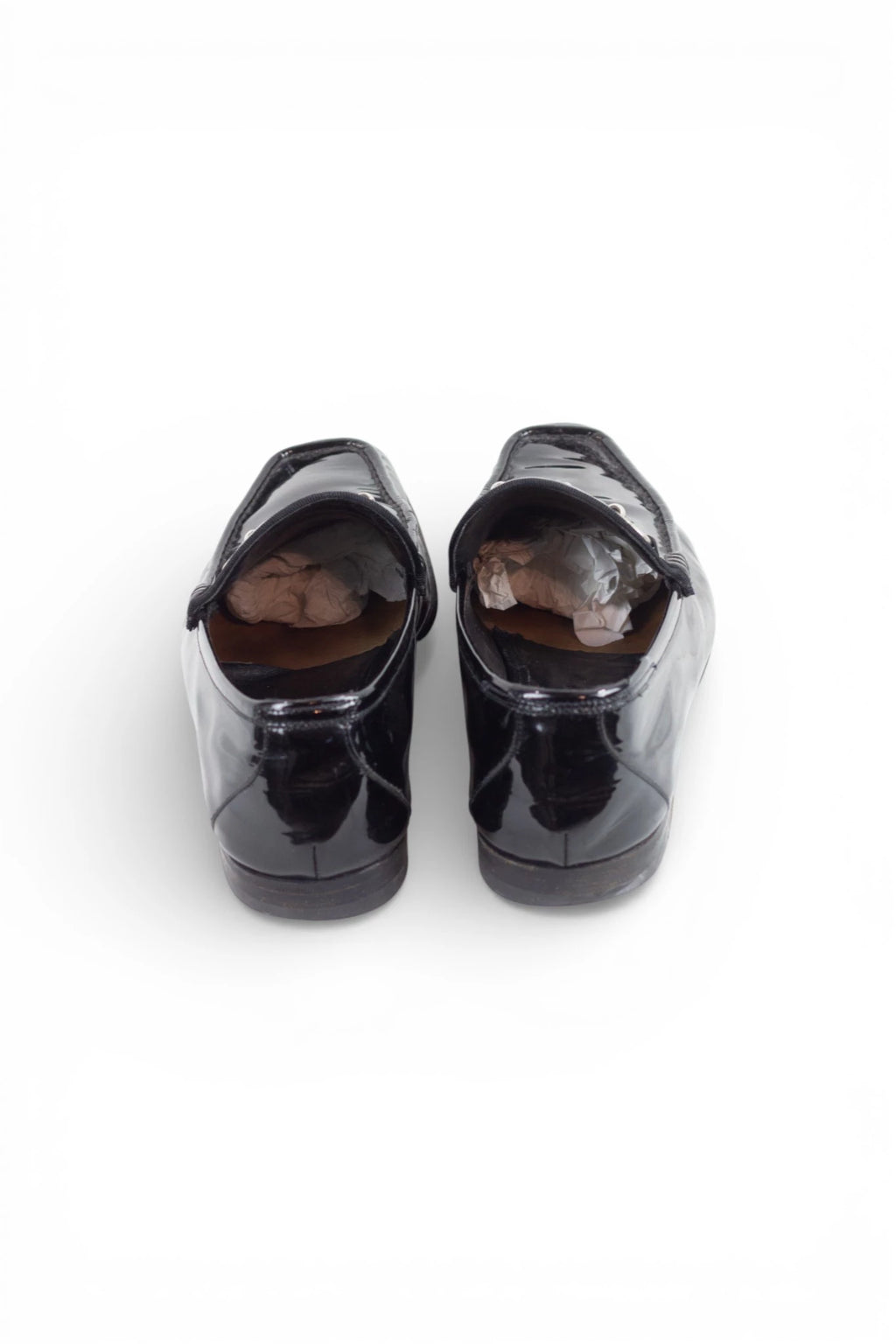Patent Leather Pointed Loafers with Horsebit