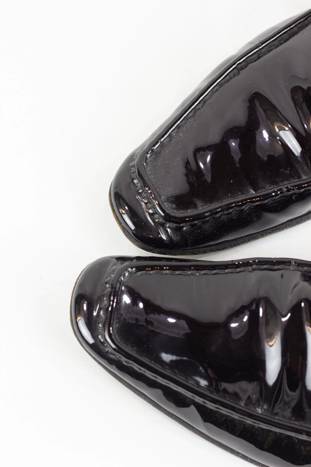 Patent Leather Pointed Loafers with Horsebit