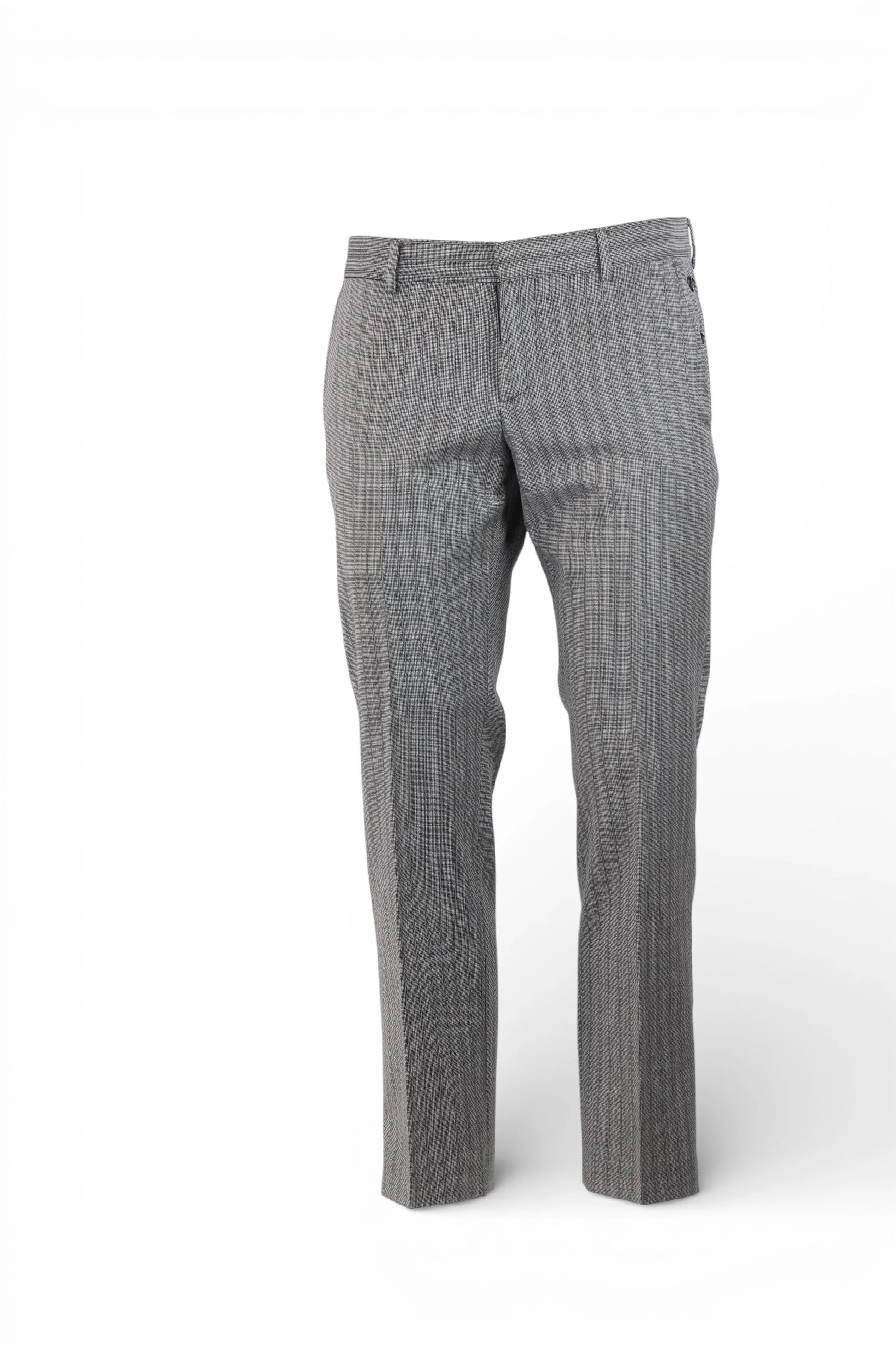 Pinstripe Wool Trousers