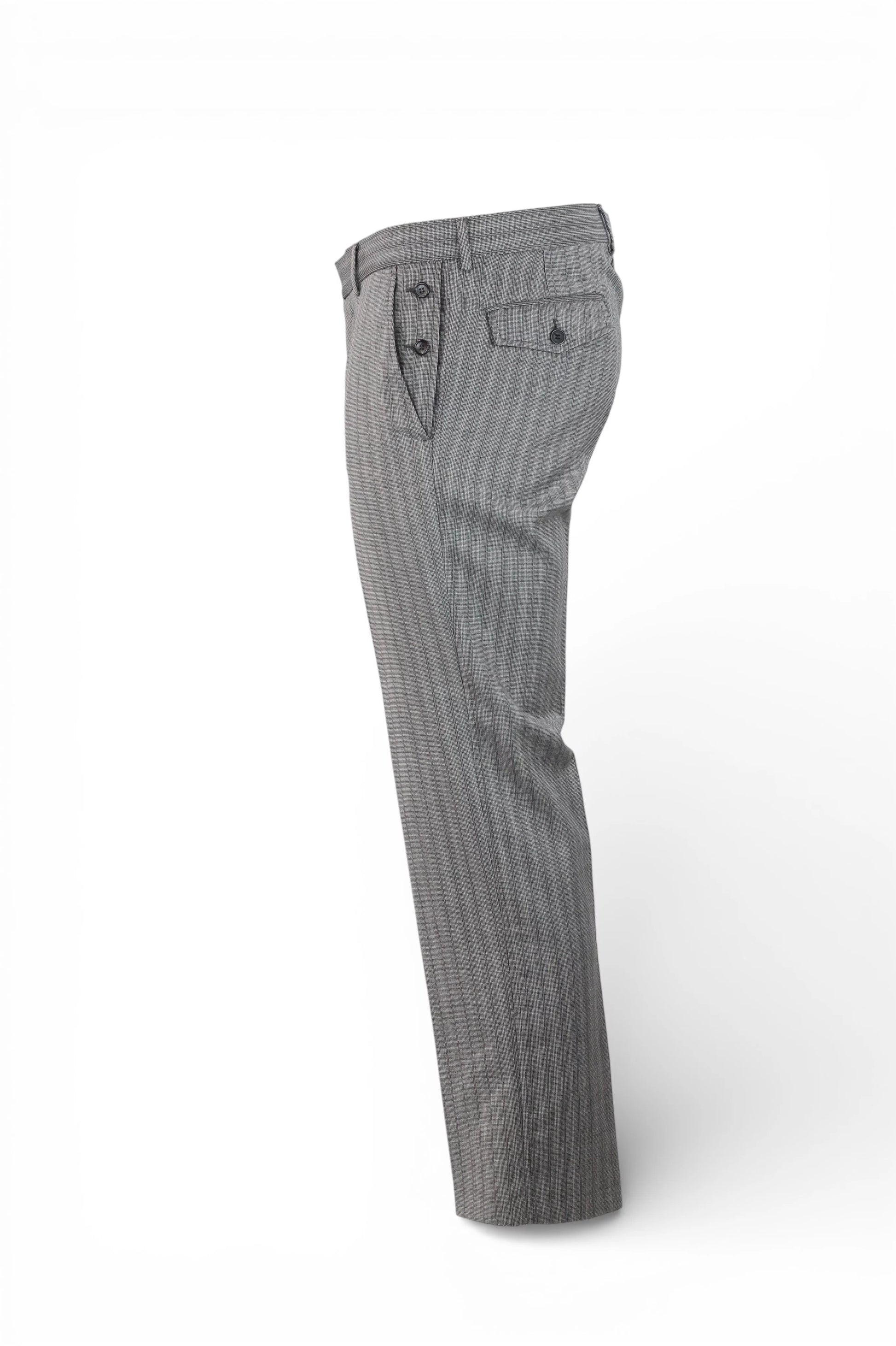 Pinstripe Wool Trousers