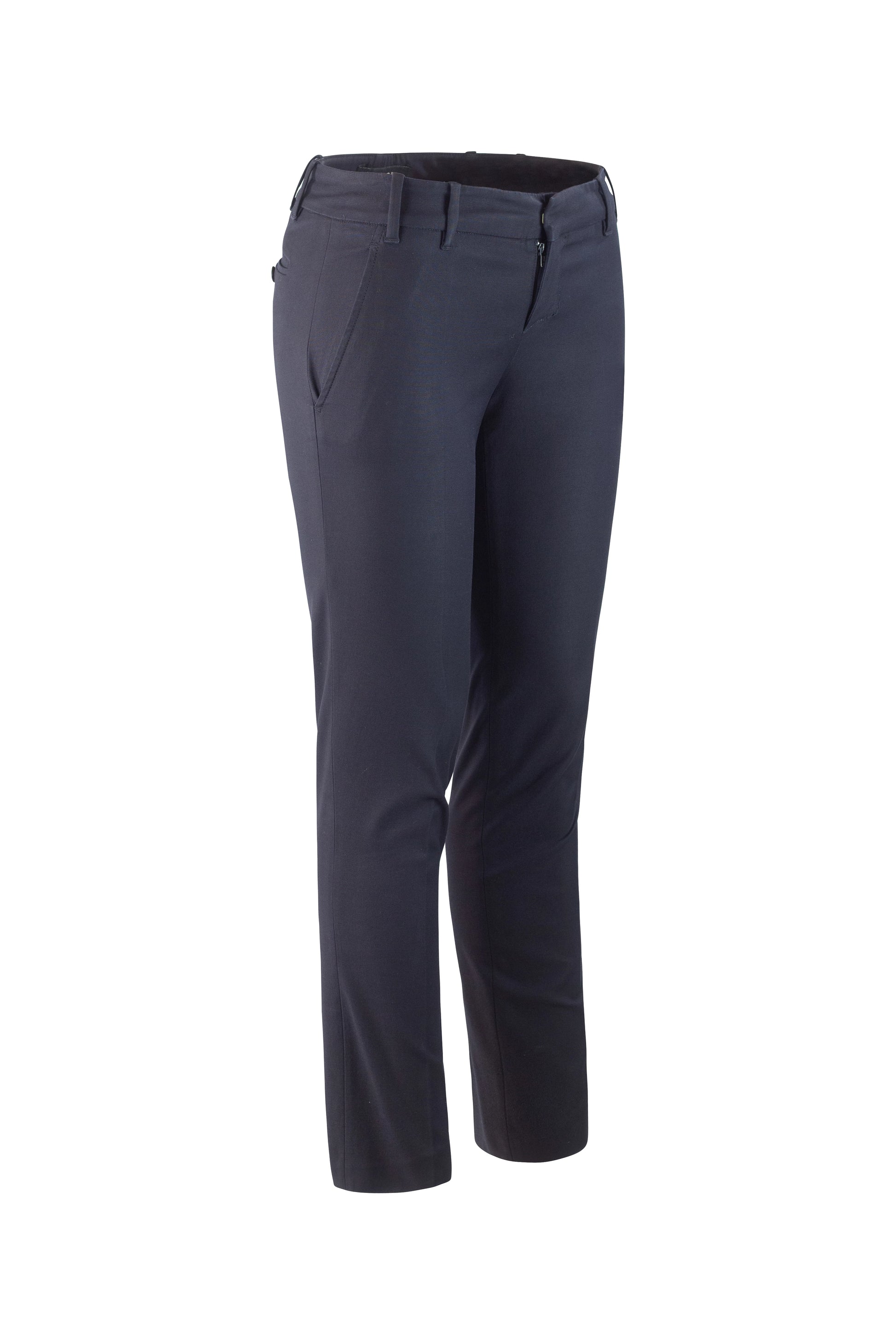Black Skinny Tailored Cotton Trousers