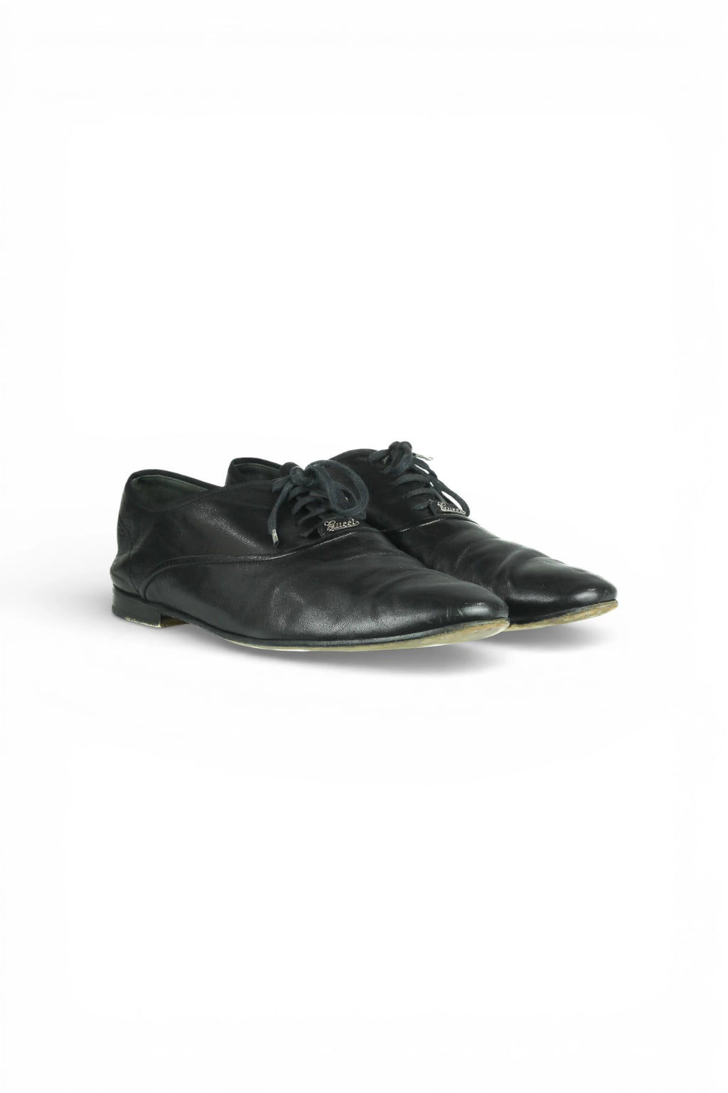 Soft Leather Lace-Up Shoes