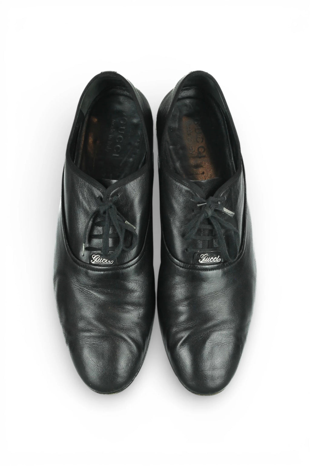 Soft Leather Lace-Up Shoes