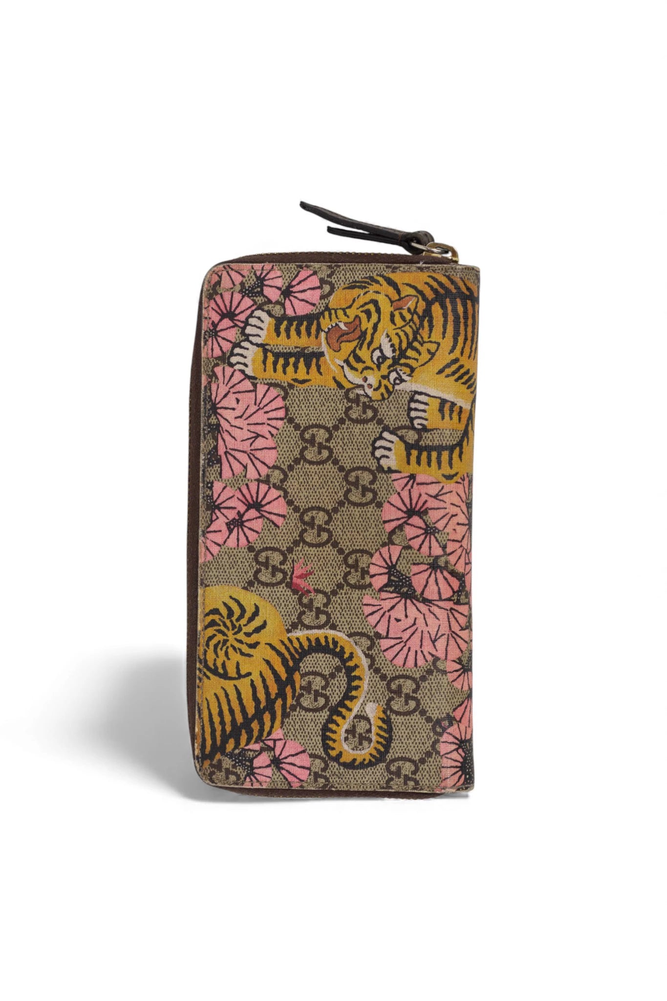 Monogram Wallet with Japanese-Inspired Tiger Motif