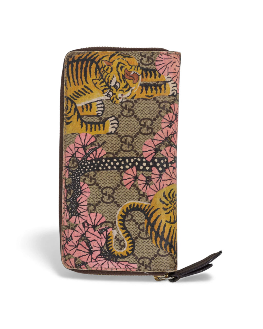 Monogram Wallet with Japanese-Inspired Tiger Motif
