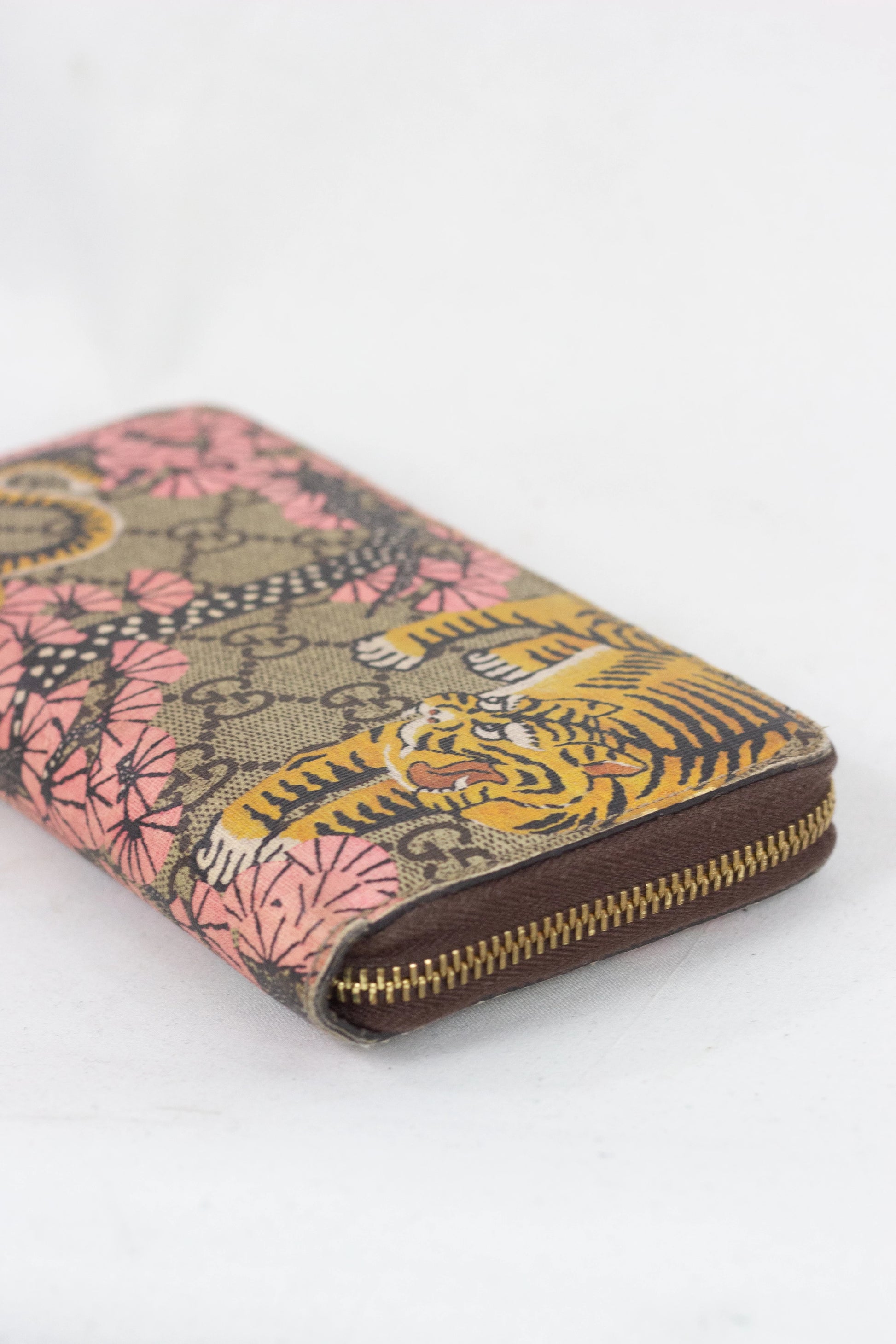 Monogram Wallet with Japanese-Inspired Tiger Motif