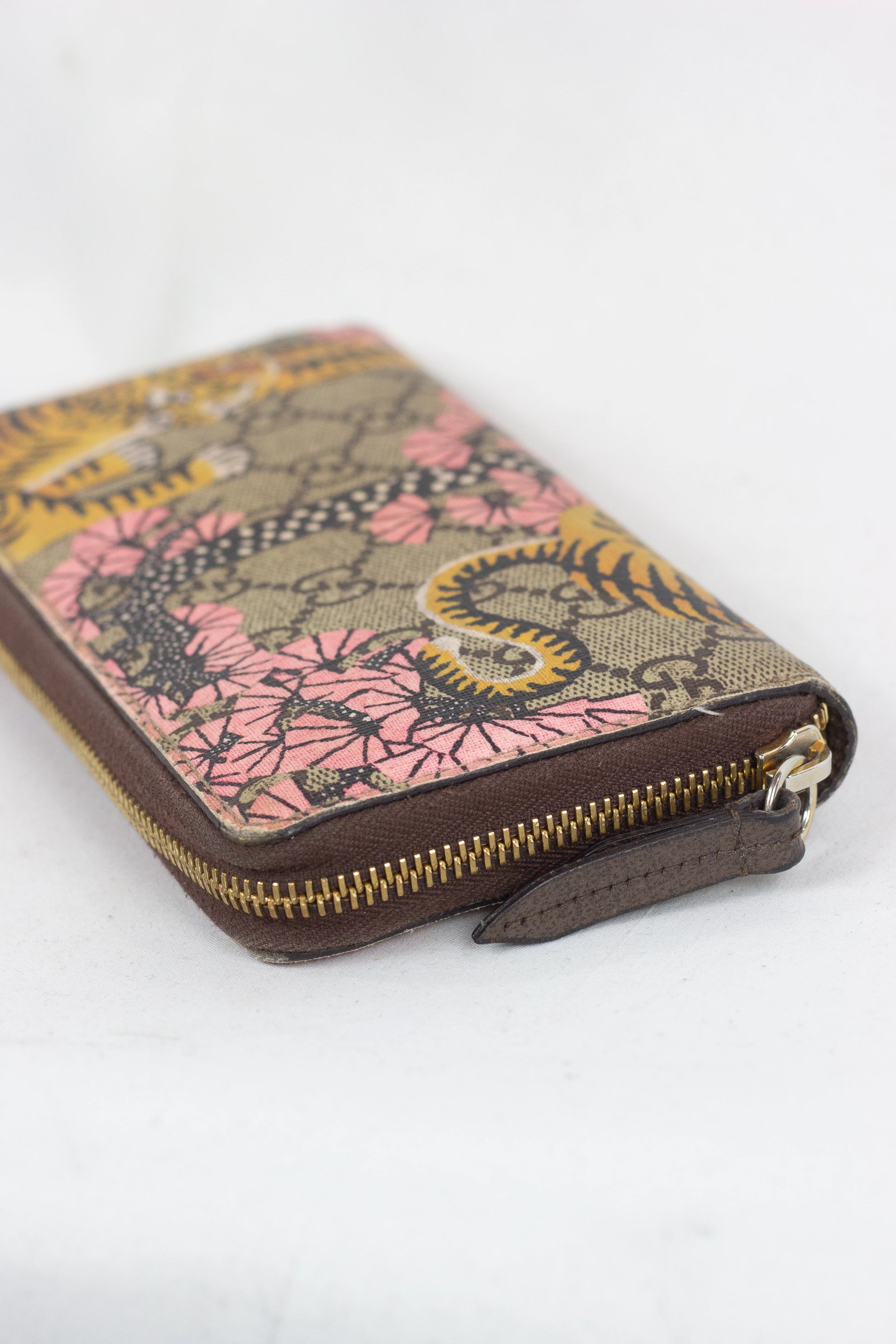 Monogram Wallet with Japanese-Inspired Tiger Motif