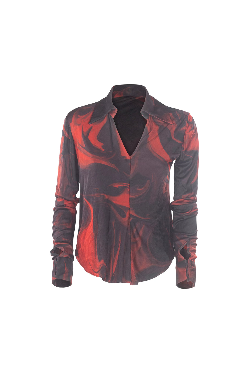 Lava Print Silk Shirt SS2001
