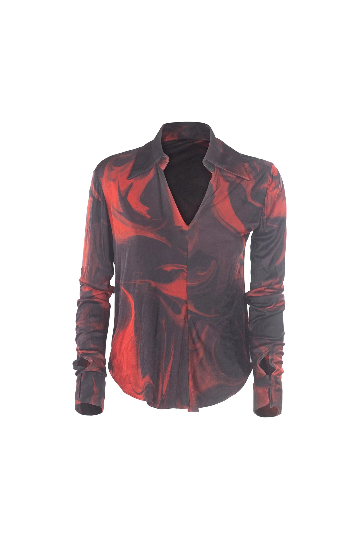 Lava Print Silk Shirt SS2001