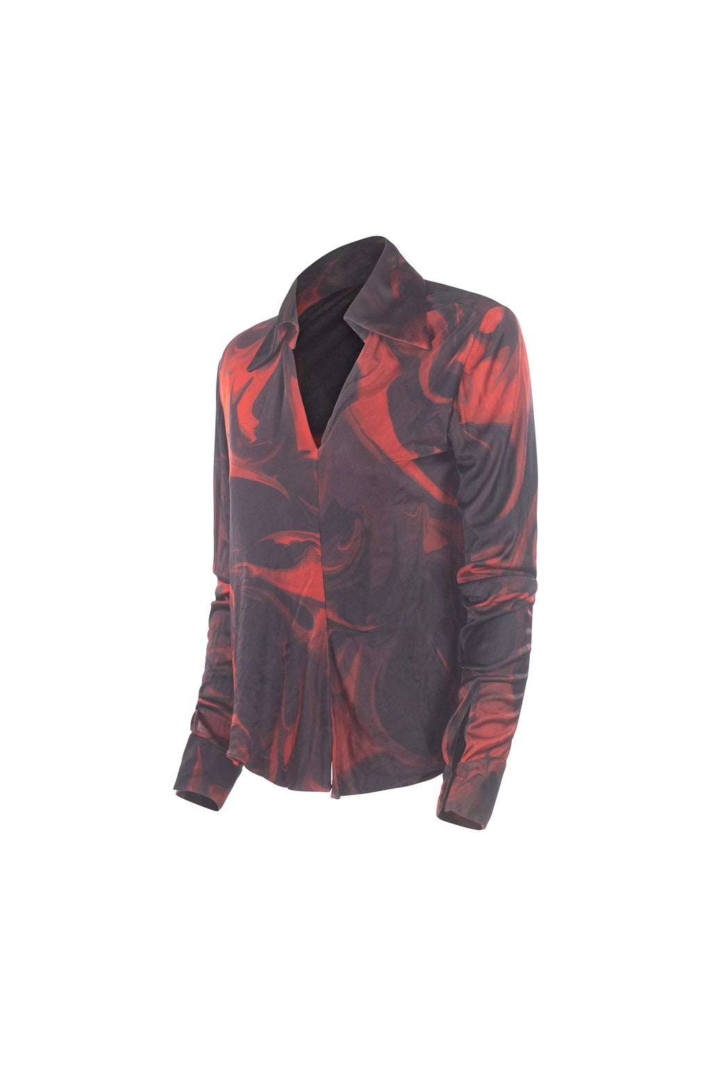Lava Print Silk Shirt SS2001