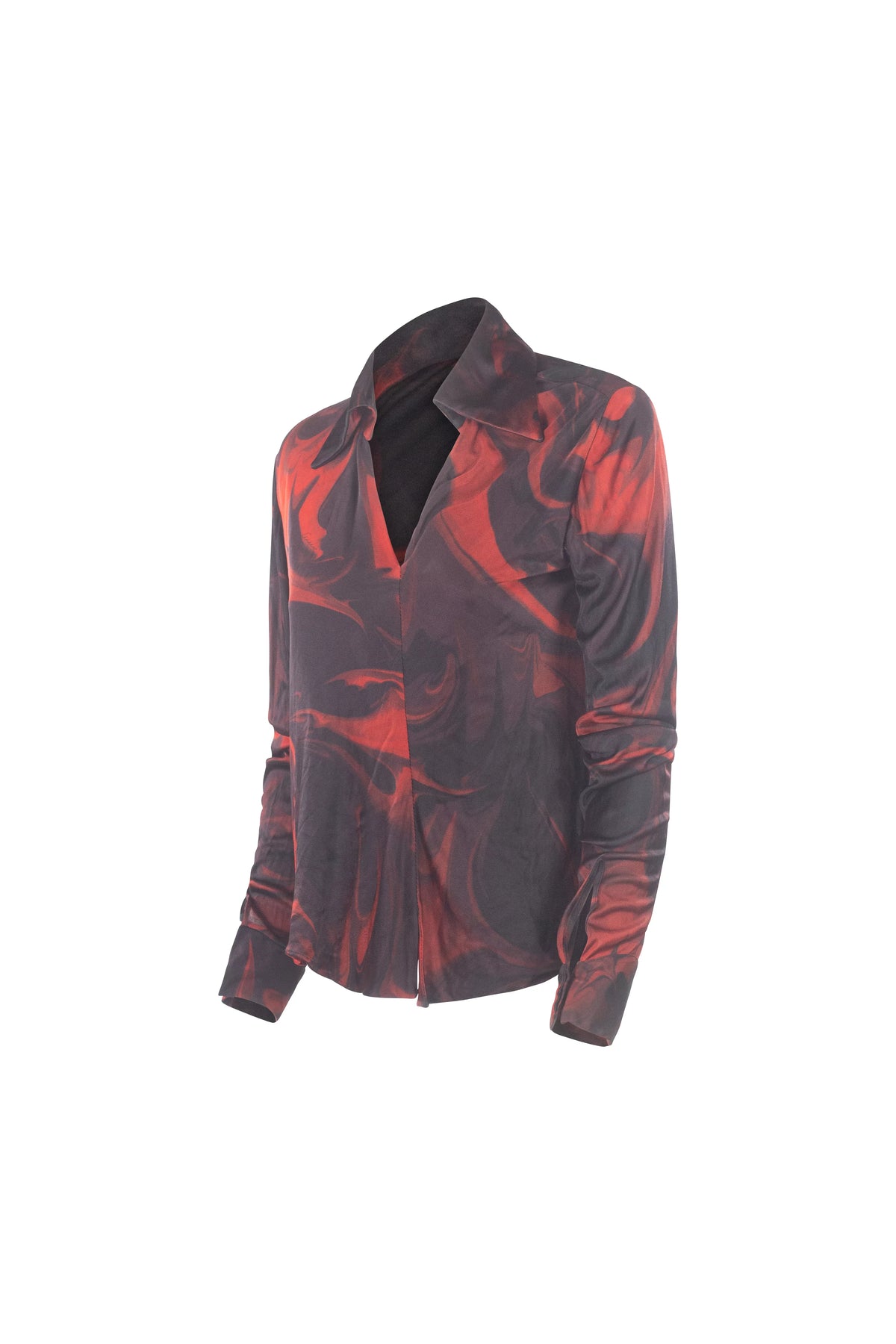 Lava Print Silk Shirt SS2001