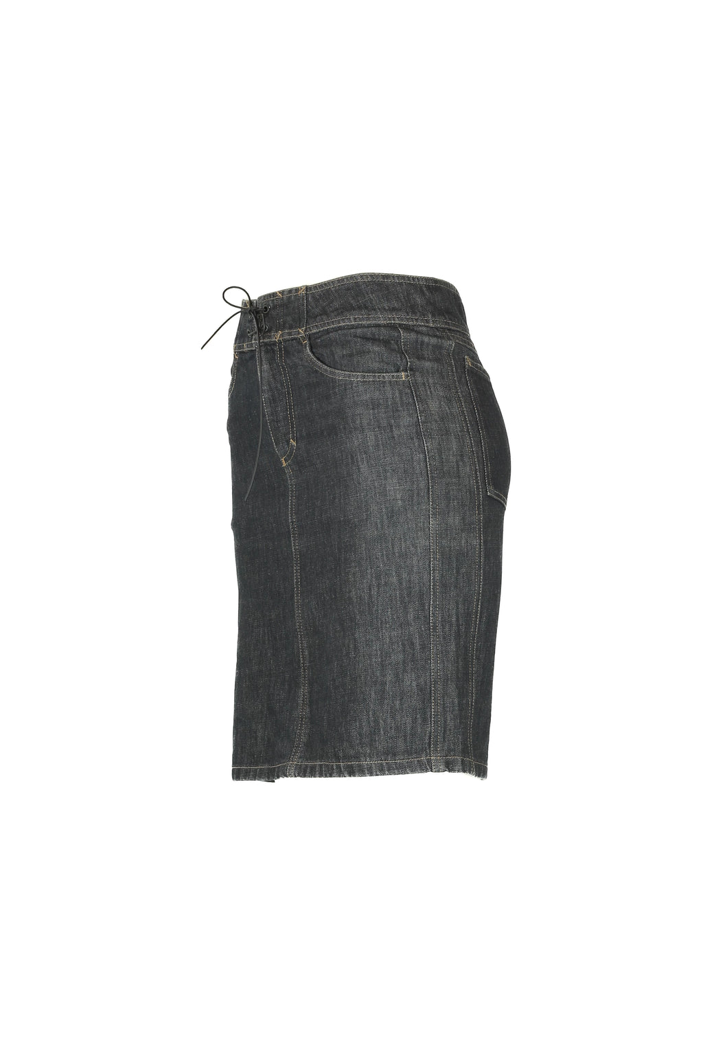 Vintage denim skirt with string closure