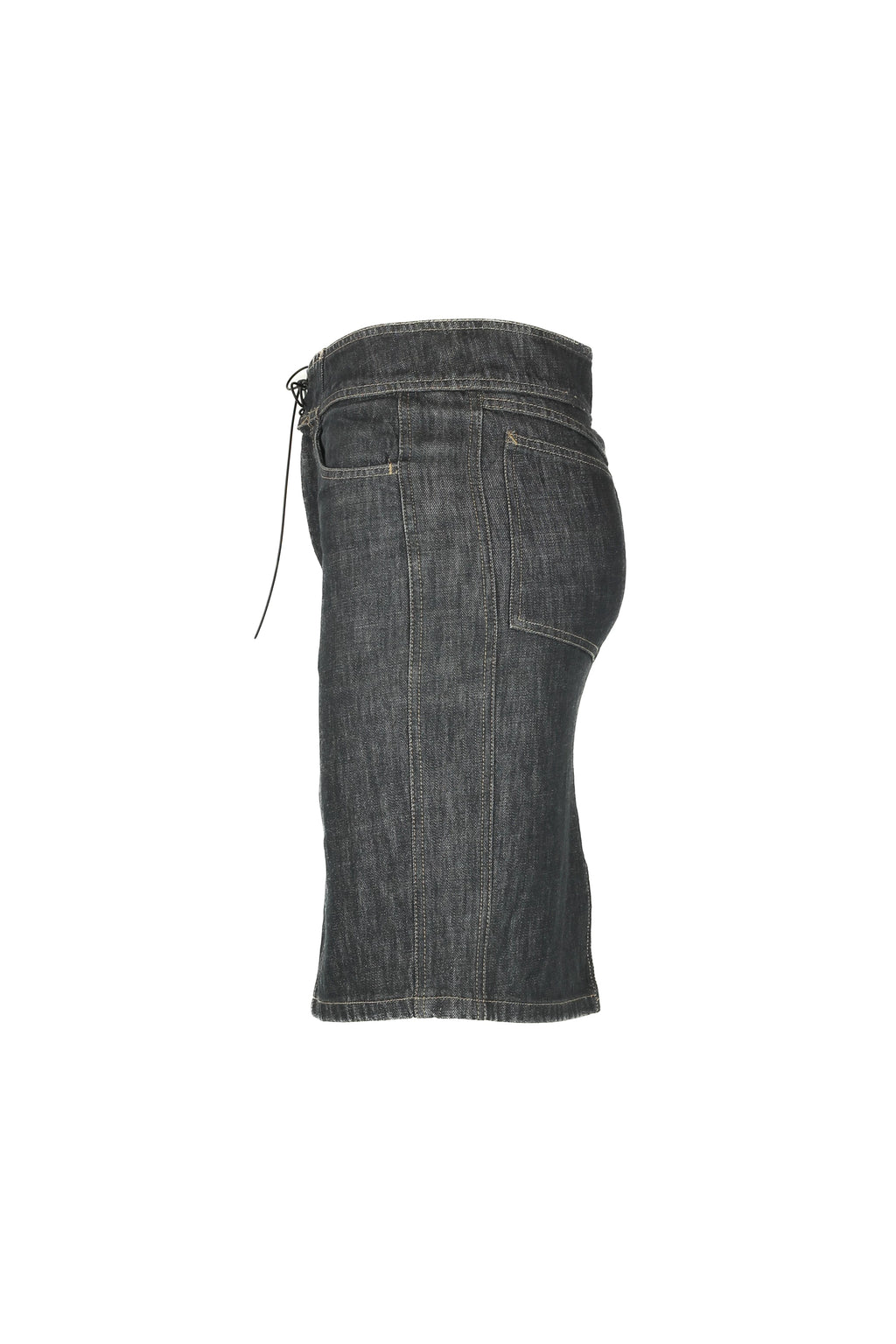 Vintage denim skirt with string closure