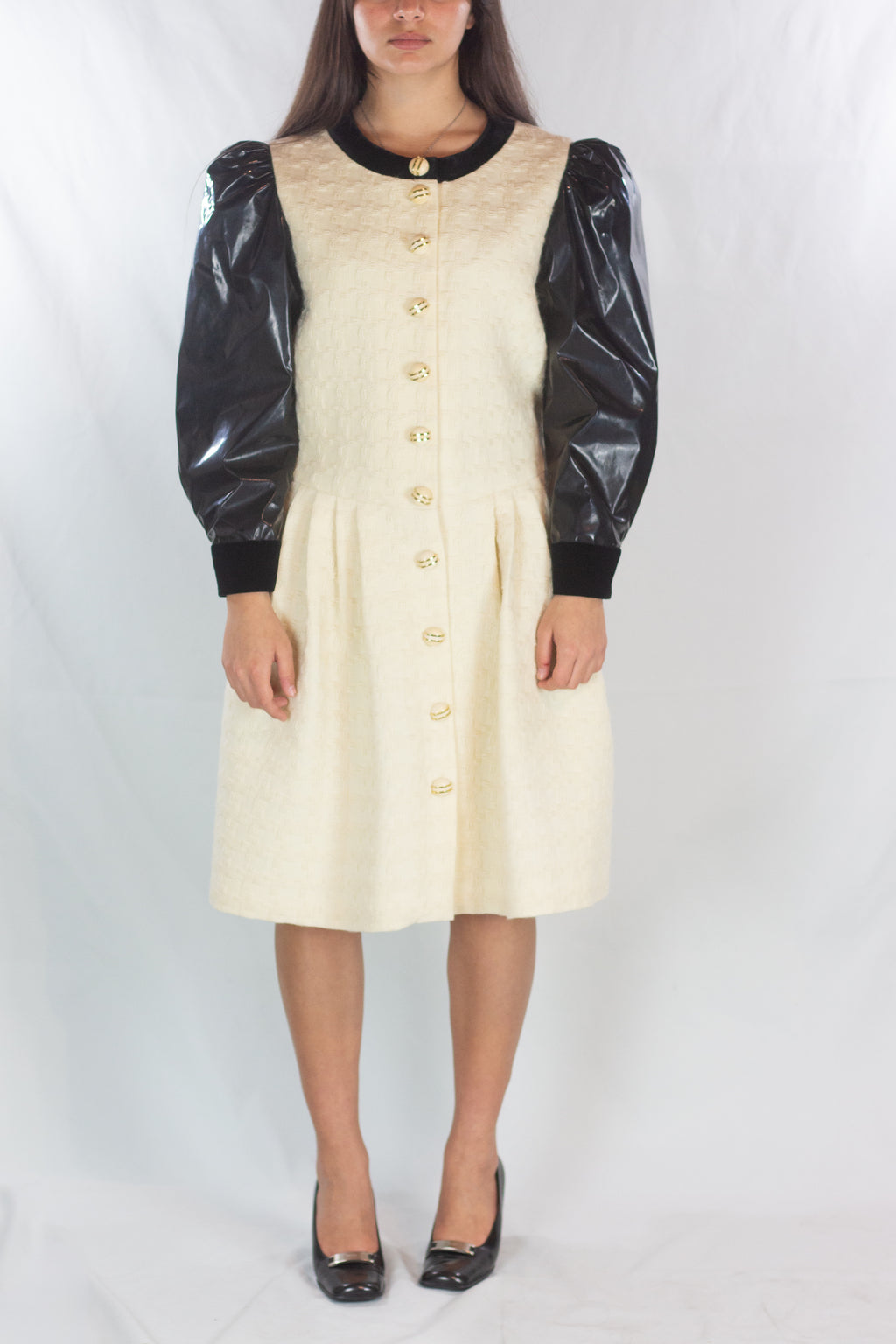 Wool Tweed Robe Manteau Dress FW2019