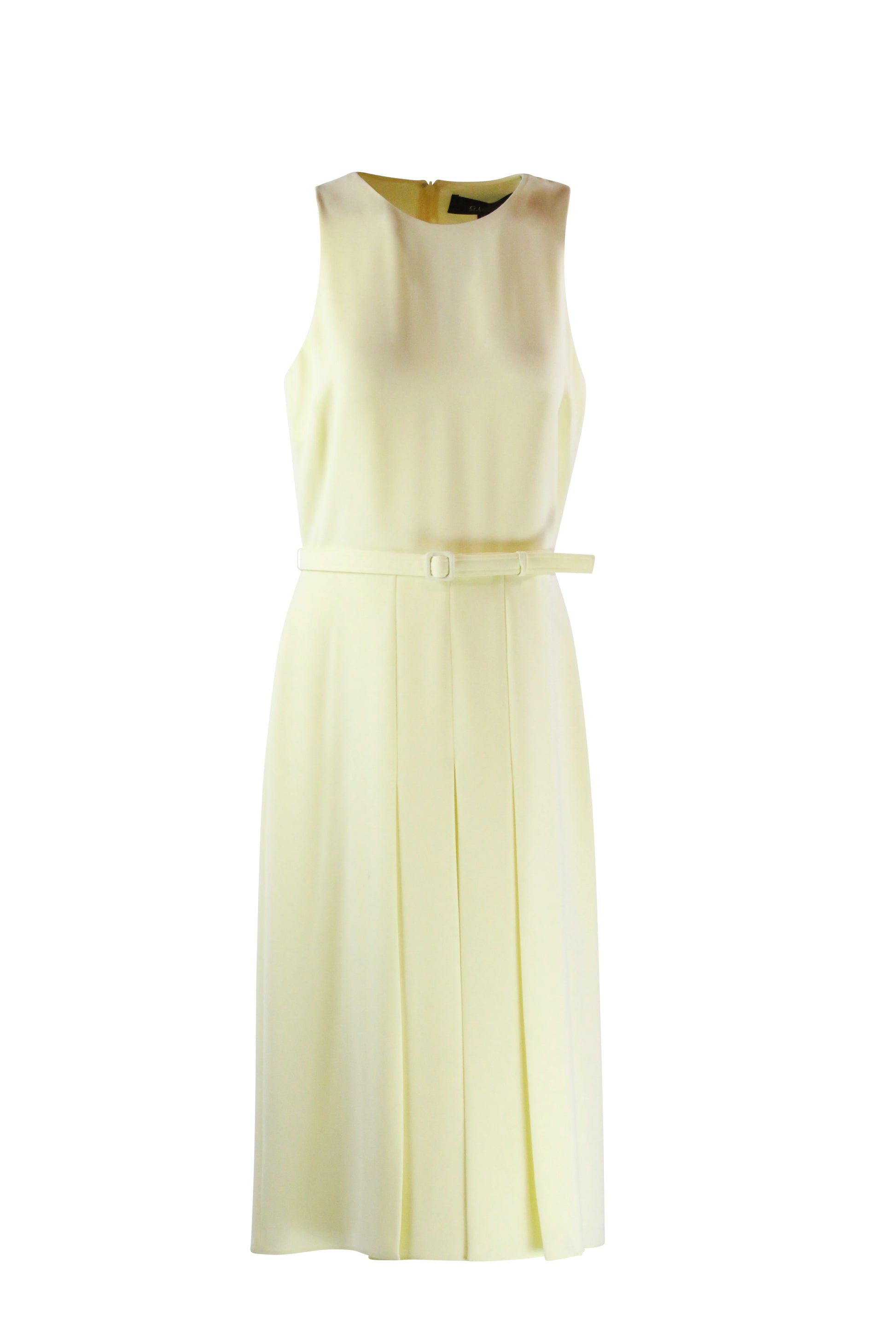 Yellow A-line dress