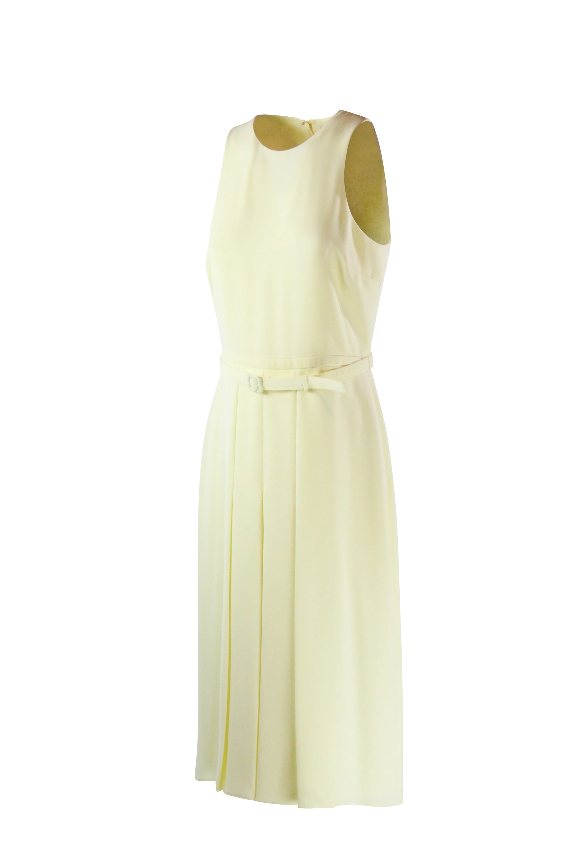 Yellow A-line dress