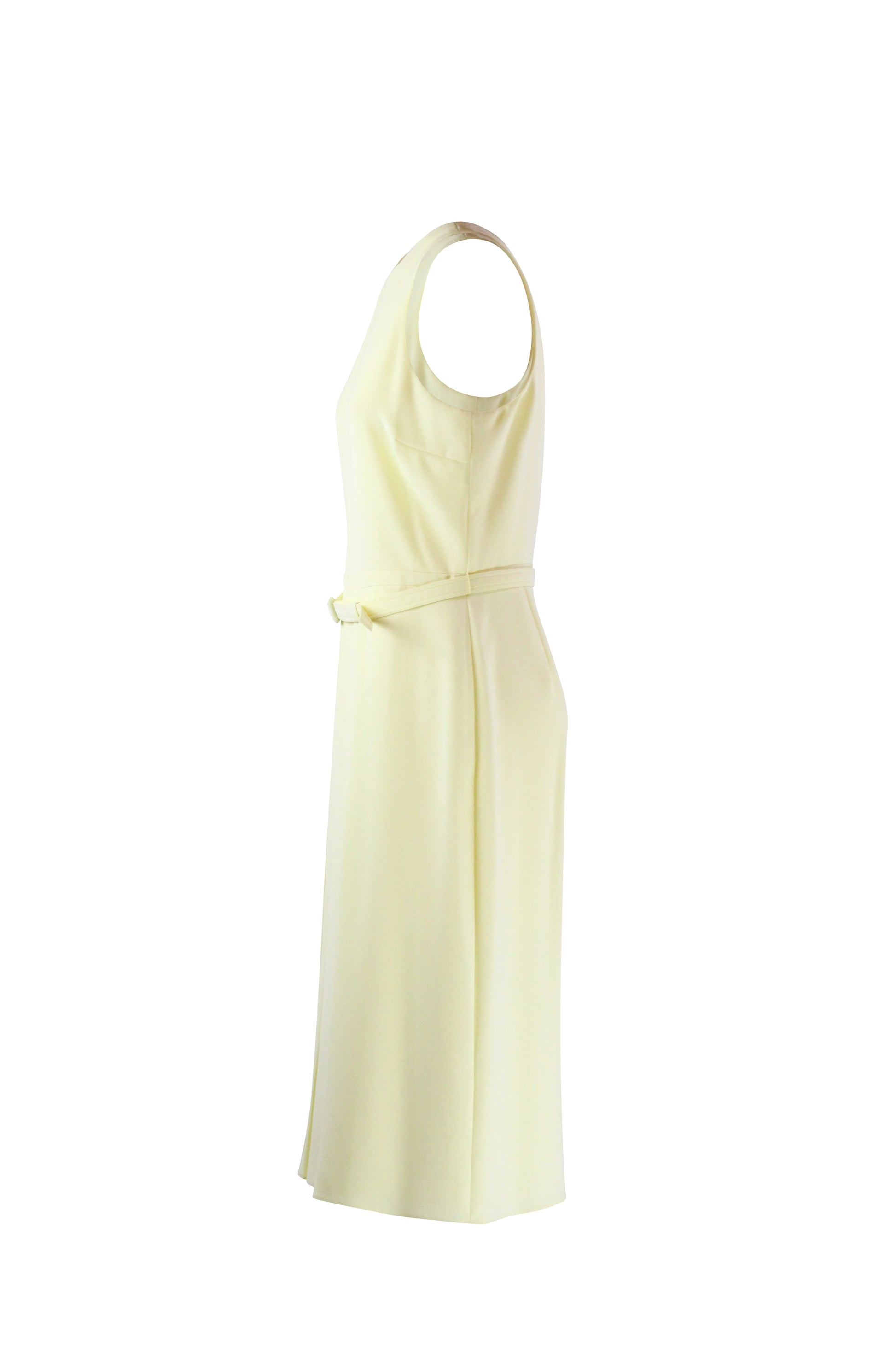Yellow A-line dress