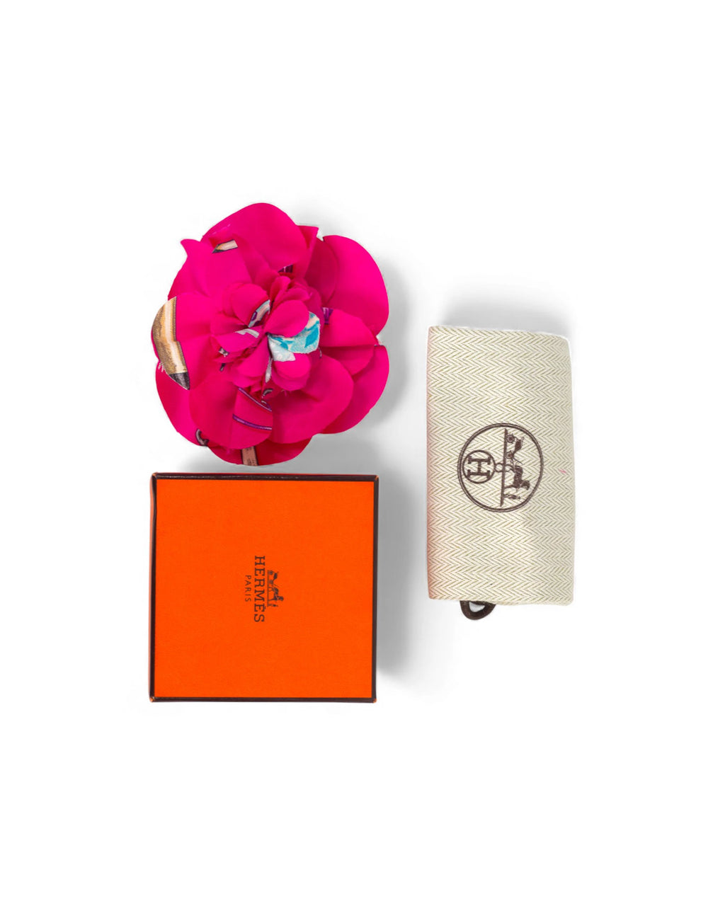 Fuchsia Silk Flower Hairpin