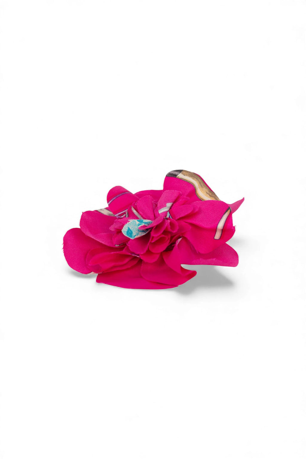 Fuchsia Silk Flower Hairpin