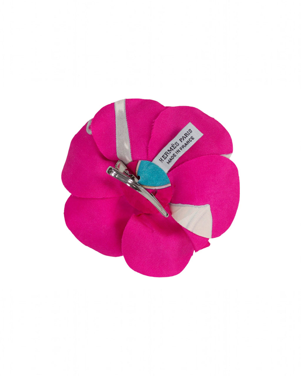 Fuchsia Silk Flower Hairpin