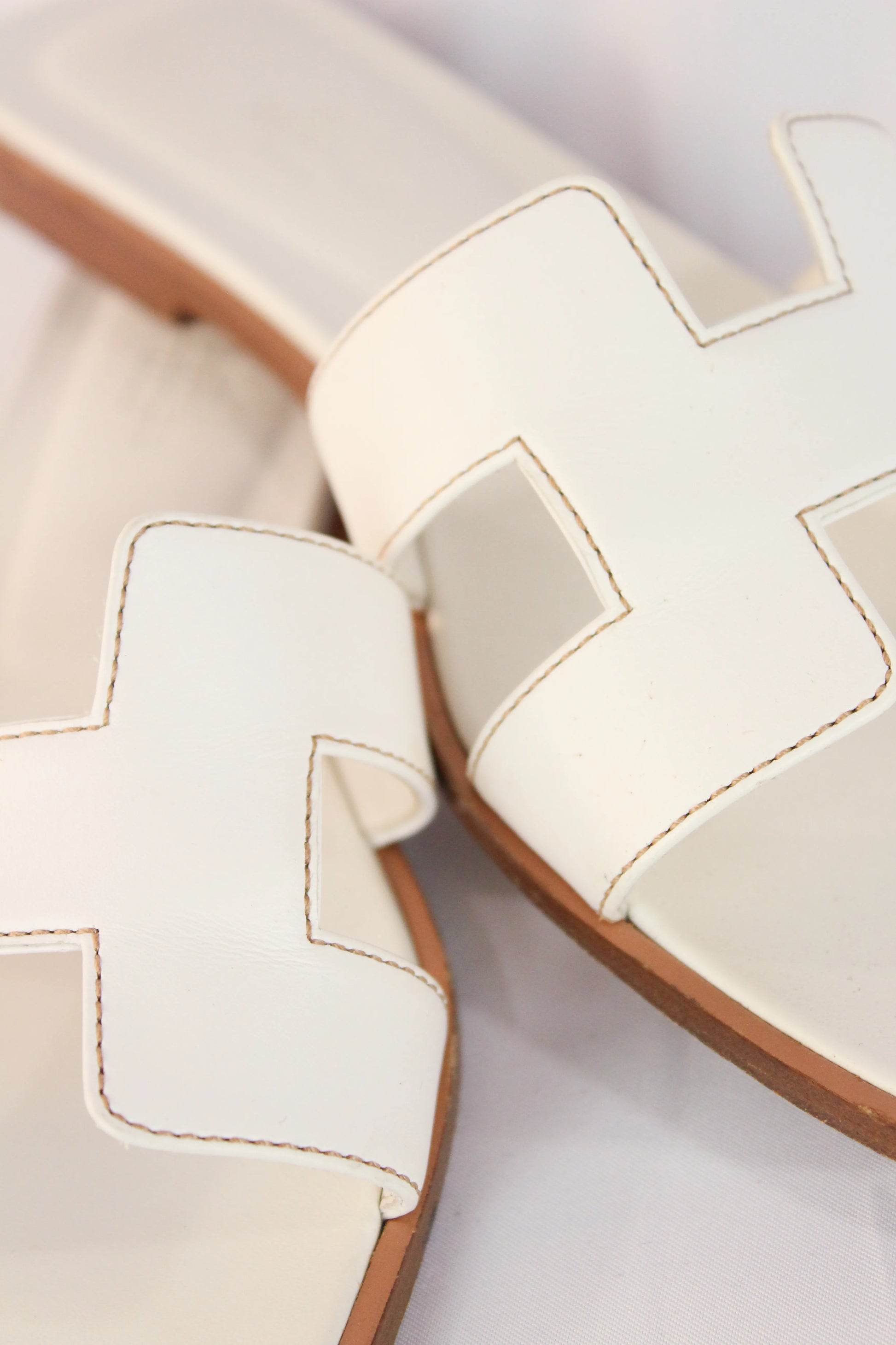 White Oran slippers