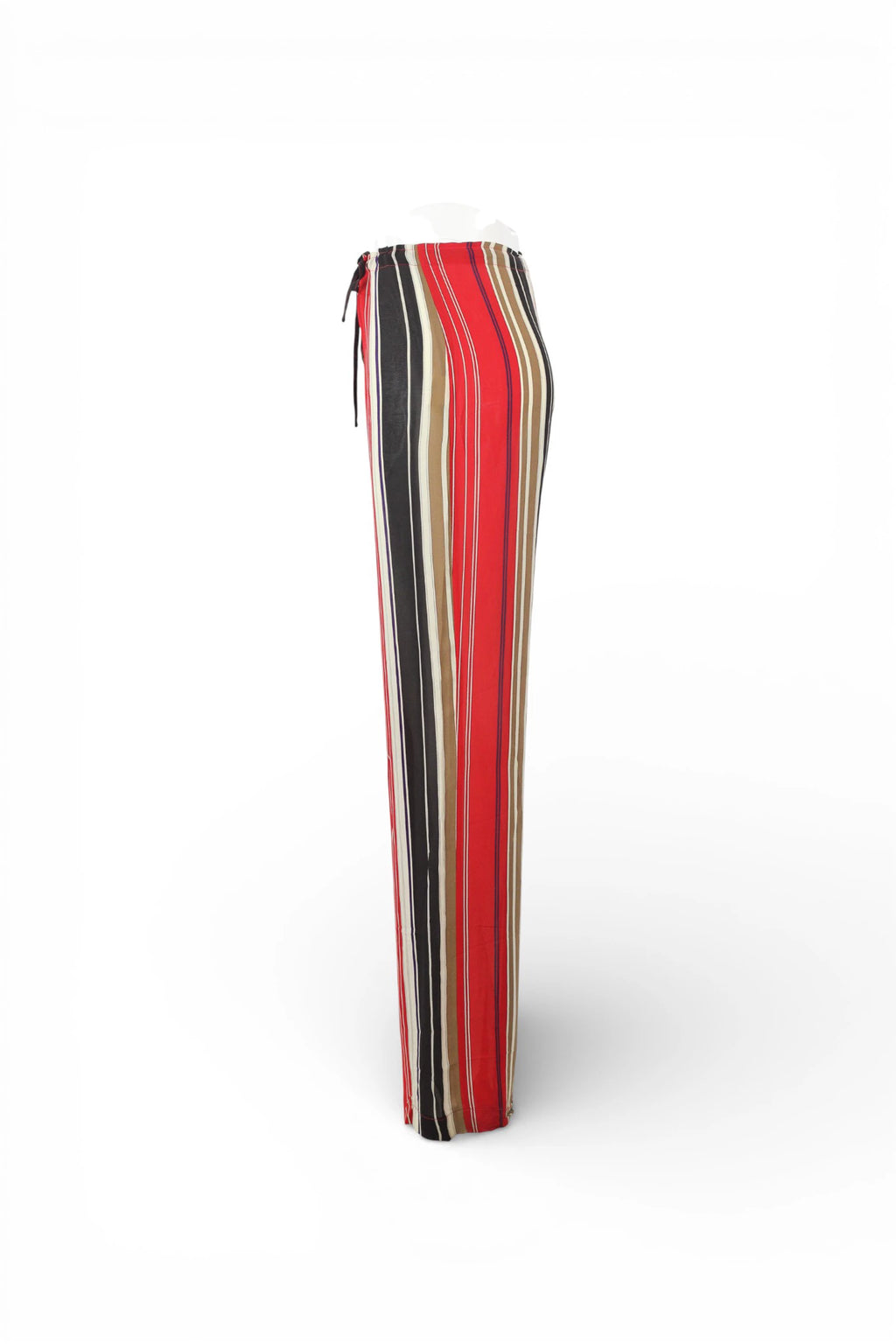 Striped Silk Palazzo Trousers