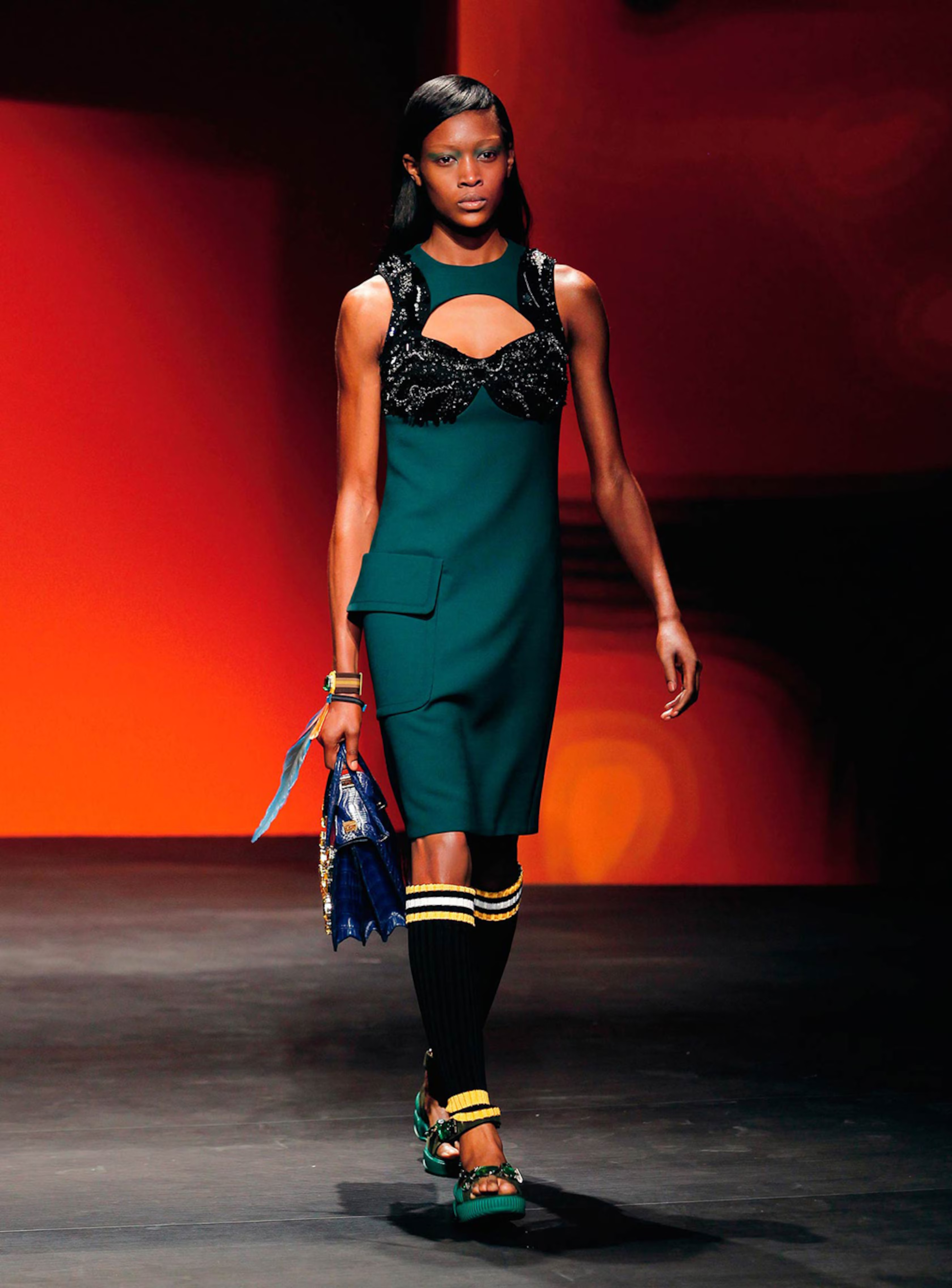 Chunky green sandals SS2014