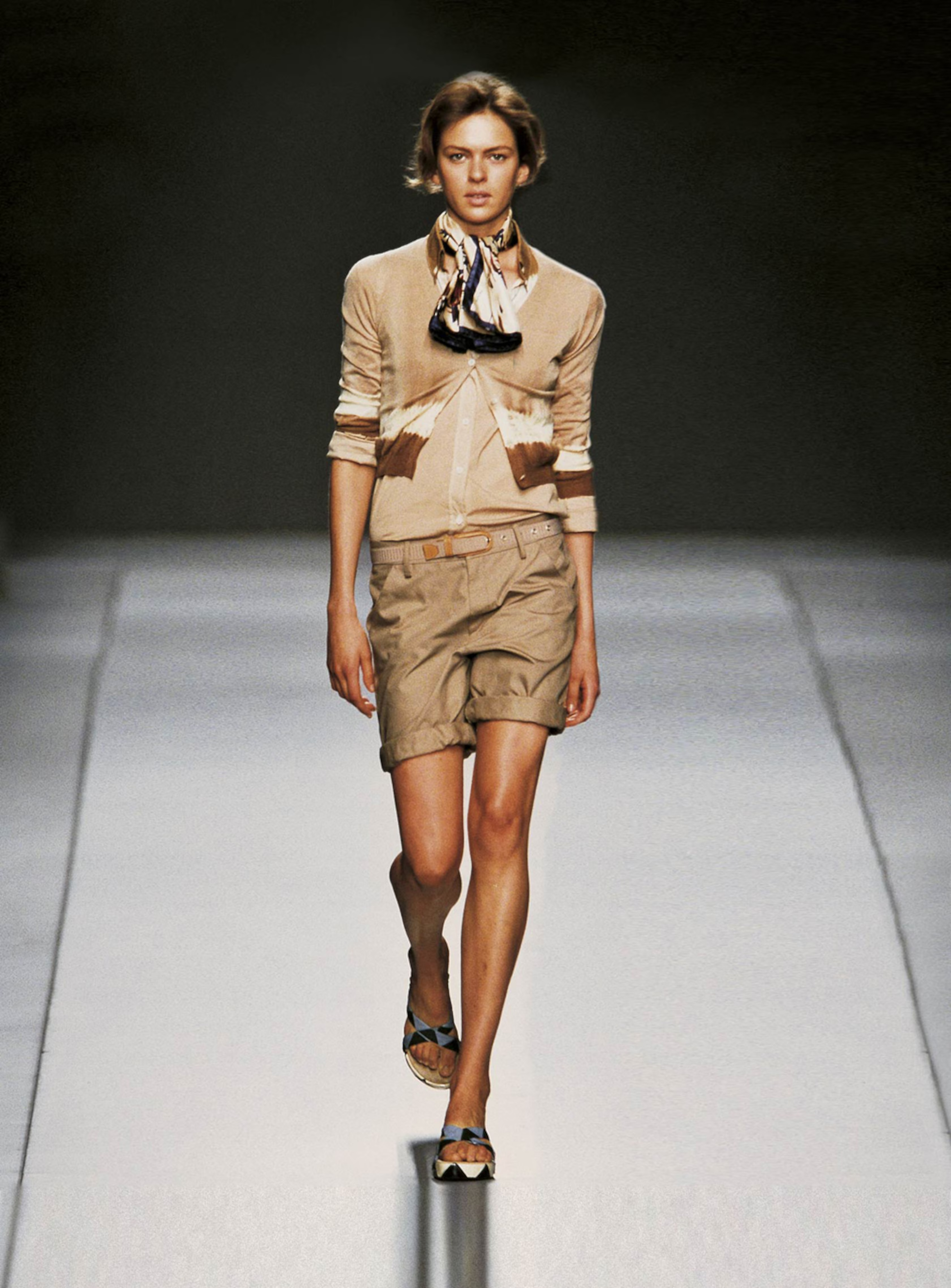 Beige Tie-Dye Slim Shirt SS2004