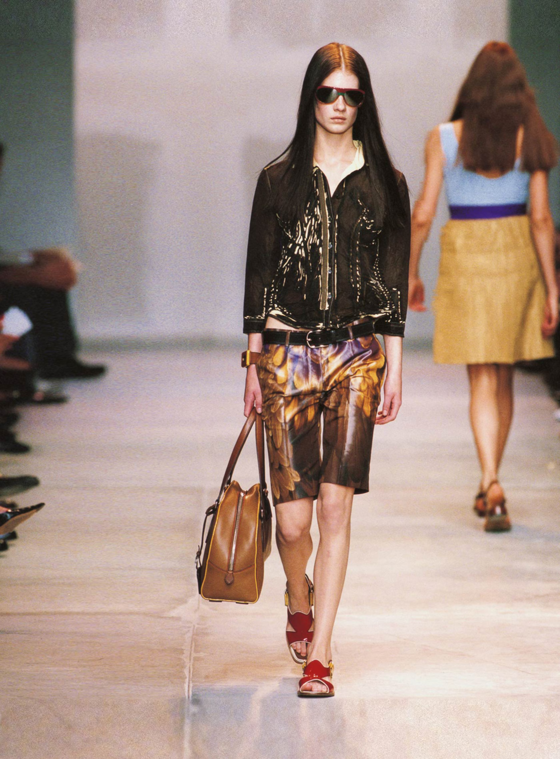 Feather Print A-Line Skirt SS2005