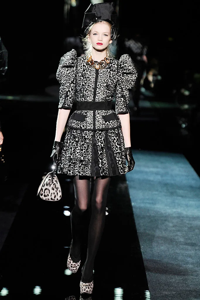 Black and White Leopard Pony Hair Peep-Toe FW2009