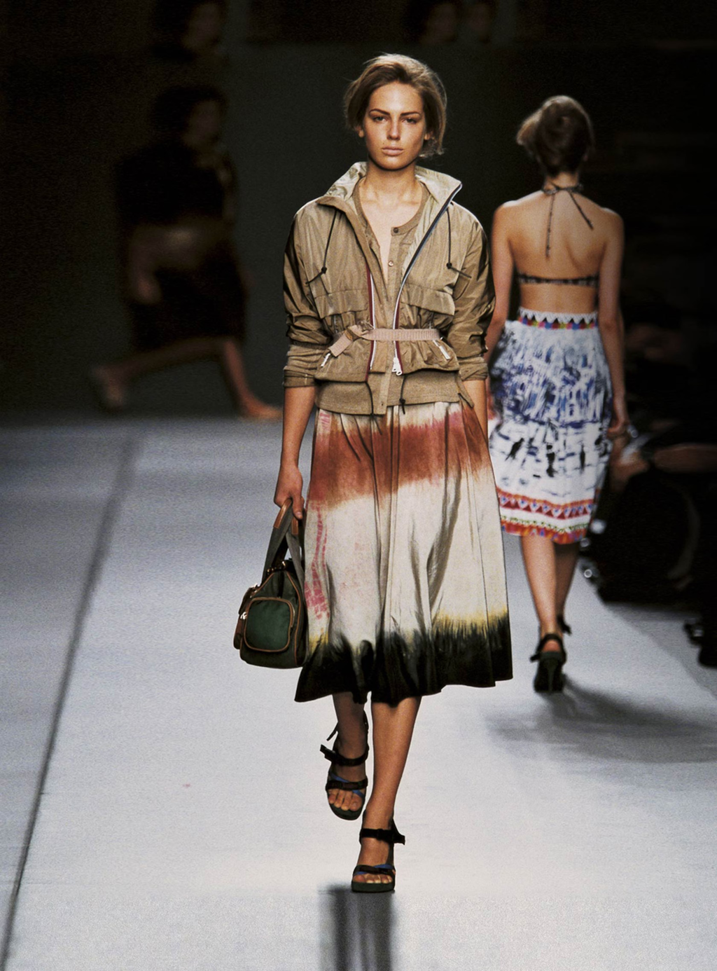 Green Sandals with Utility-Style Straps SS2004