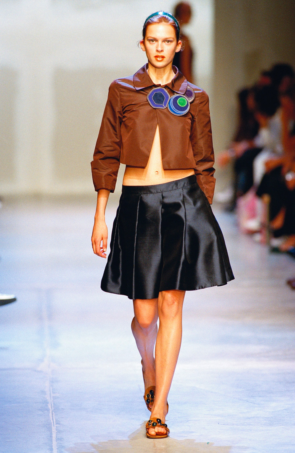 Blue and Green Suede Pin SS2005