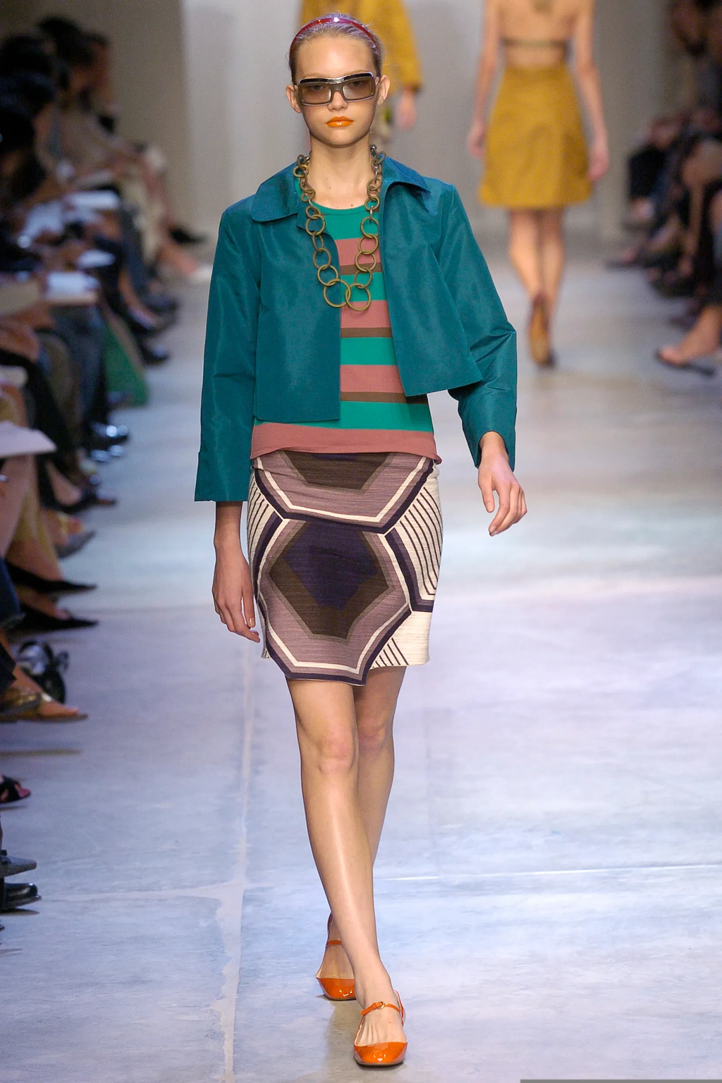 Asymmetric Trapeze Mini Skirt SS2005