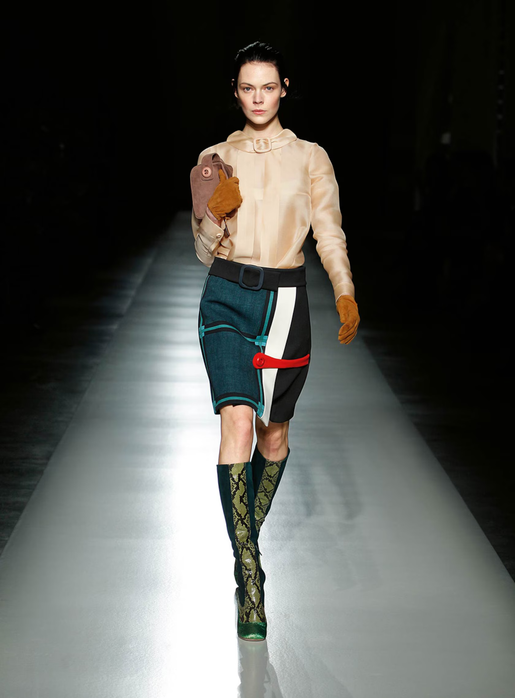 Trapeze Skirt with Maxi Buckle SS2011
