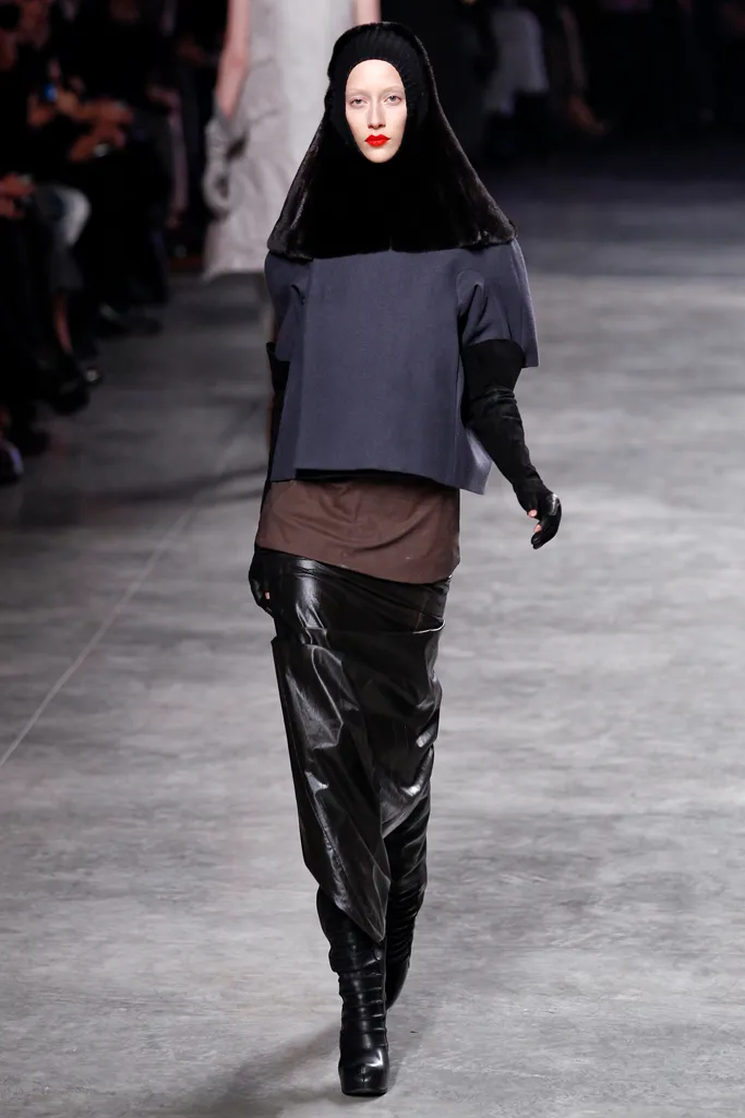 Long Black Cotton Skirt FW2011