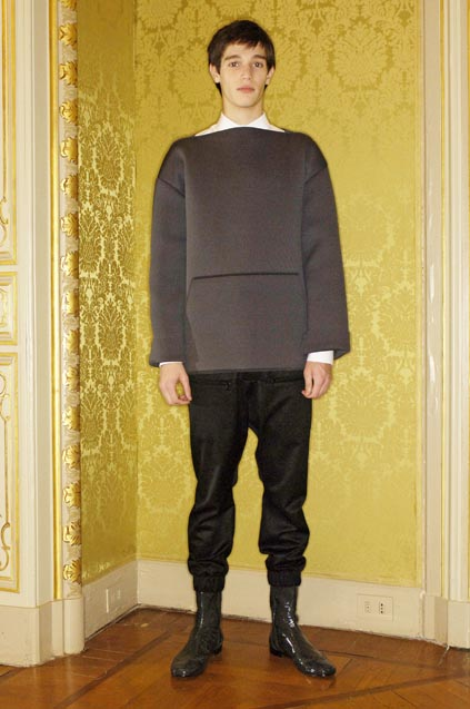 Black Jogger Trousers with Elastic Waist and Cuffs FW2007