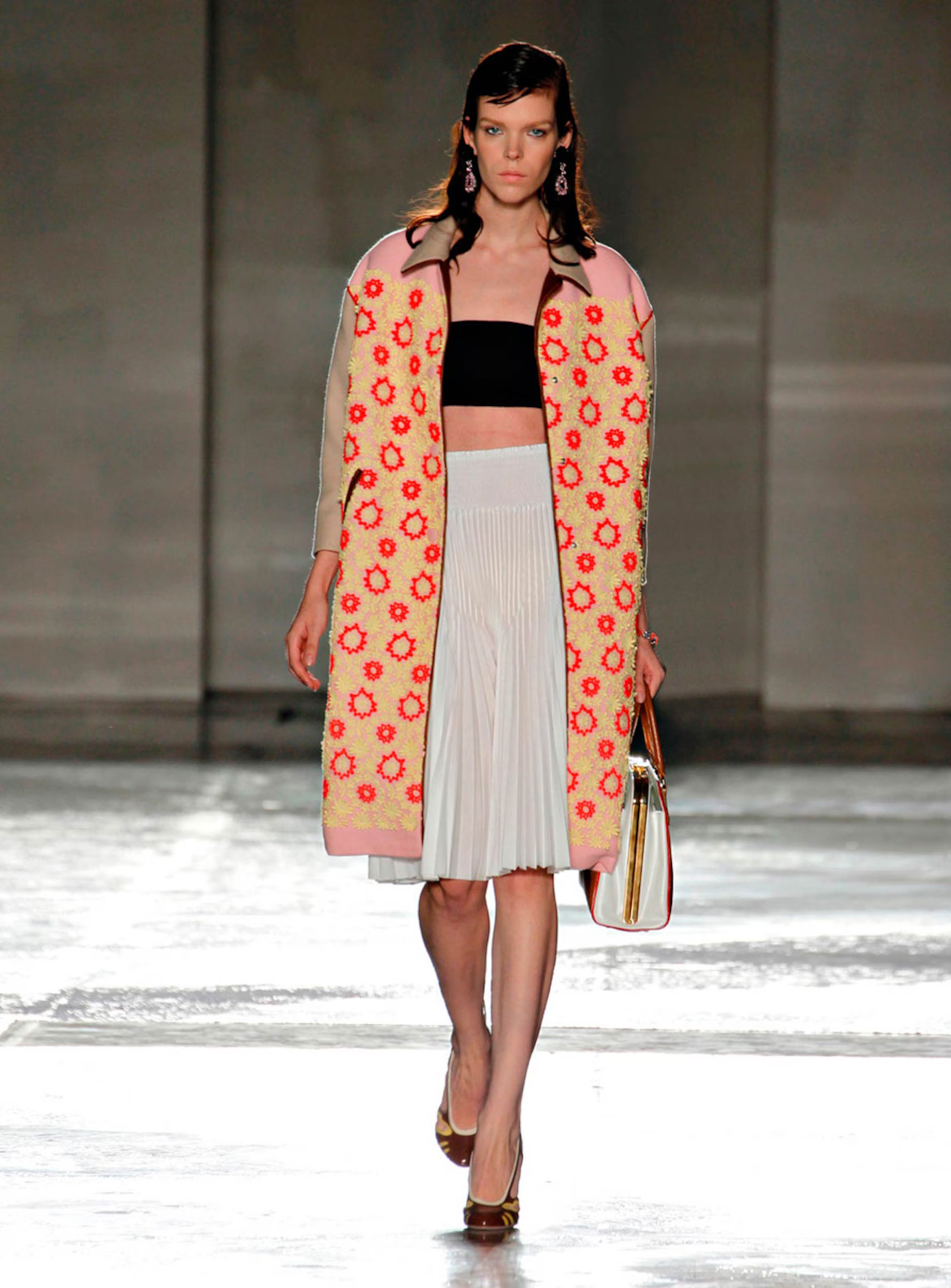 Floral Appliqué Embroidered Shift Dress SS2012